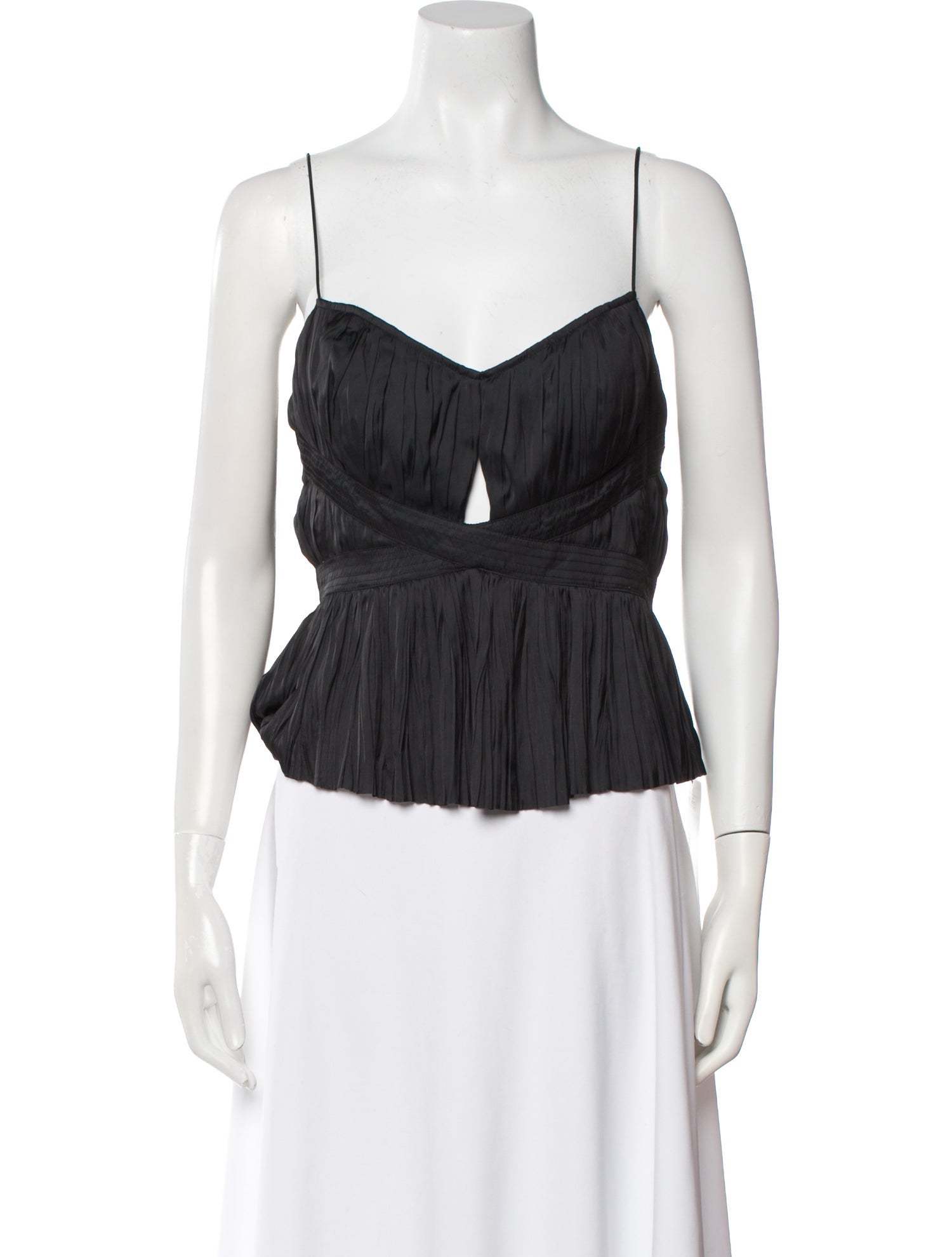 Ulla Johnson V-Neck Sleeveless Crop Top