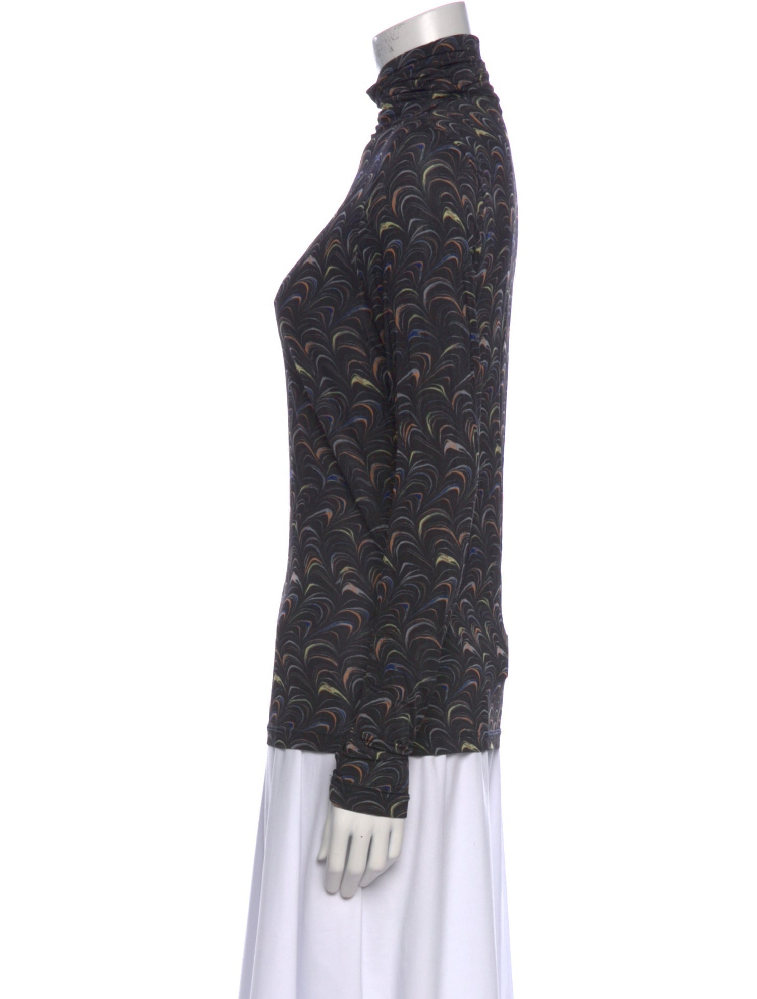 Ulla Johnson Floral Print Turtleneck Blouse