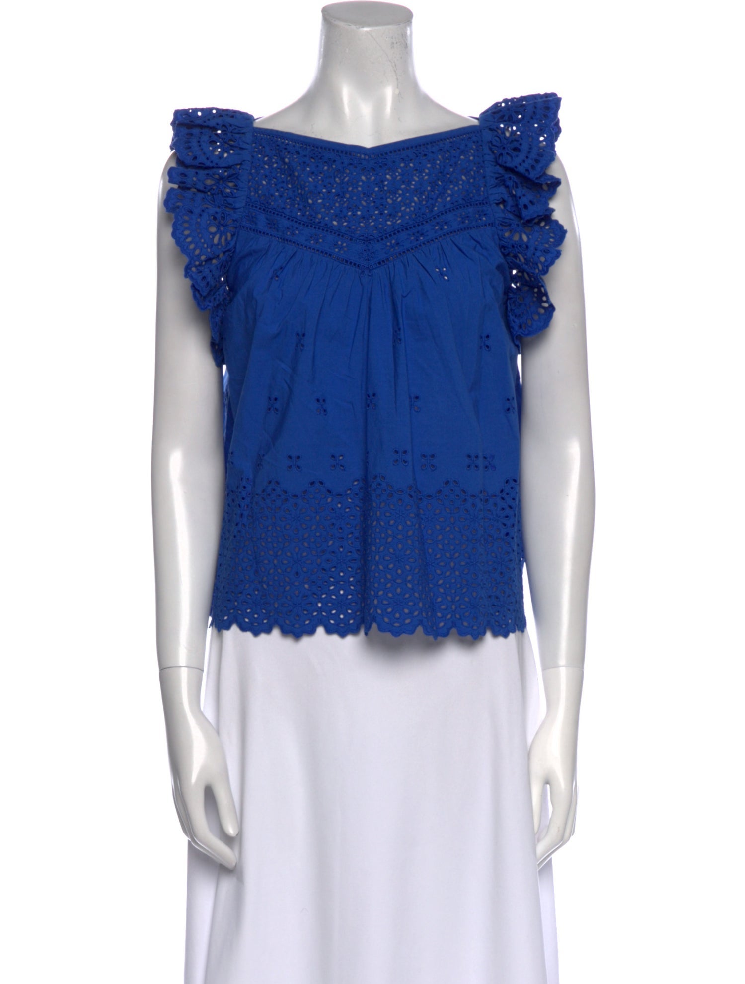 Ulla Johnson Bateau Neckline Sleeveless Blouse