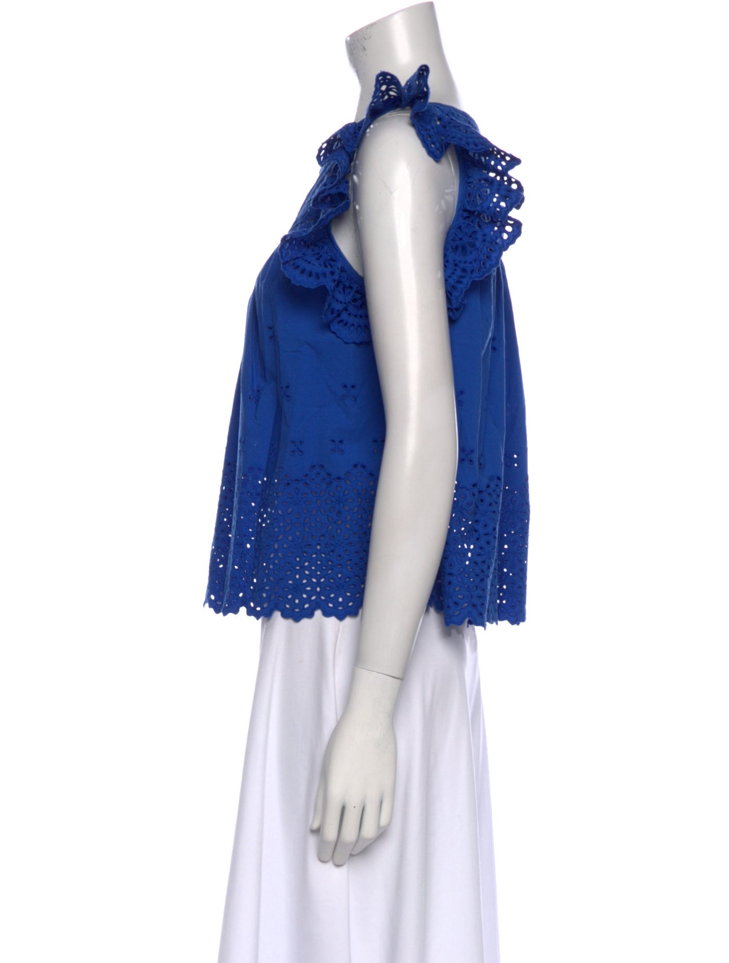 Ulla Johnson Bateau Neckline Sleeveless Blouse