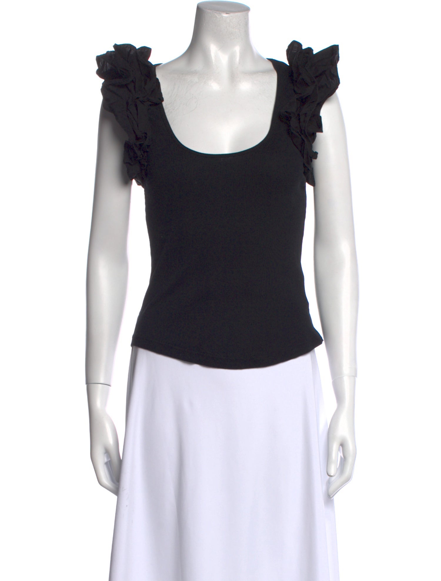 Ulla Johnson Scoop Neck Short Sleeve Top