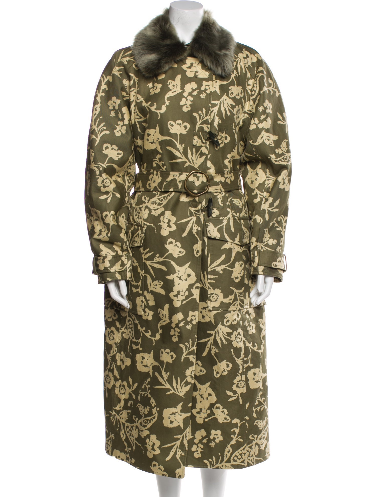 Ulla Johnson Silk Floral Print Coat