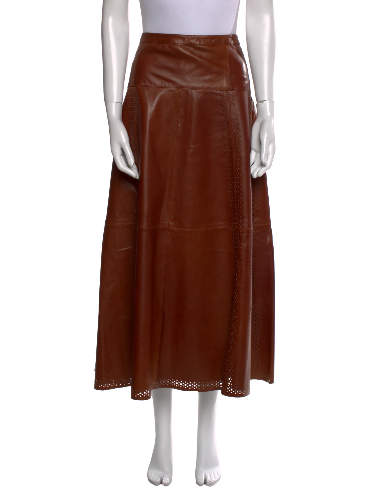 Ulla Johnson Lamb Leather Midi Length Skirt w/ Tags