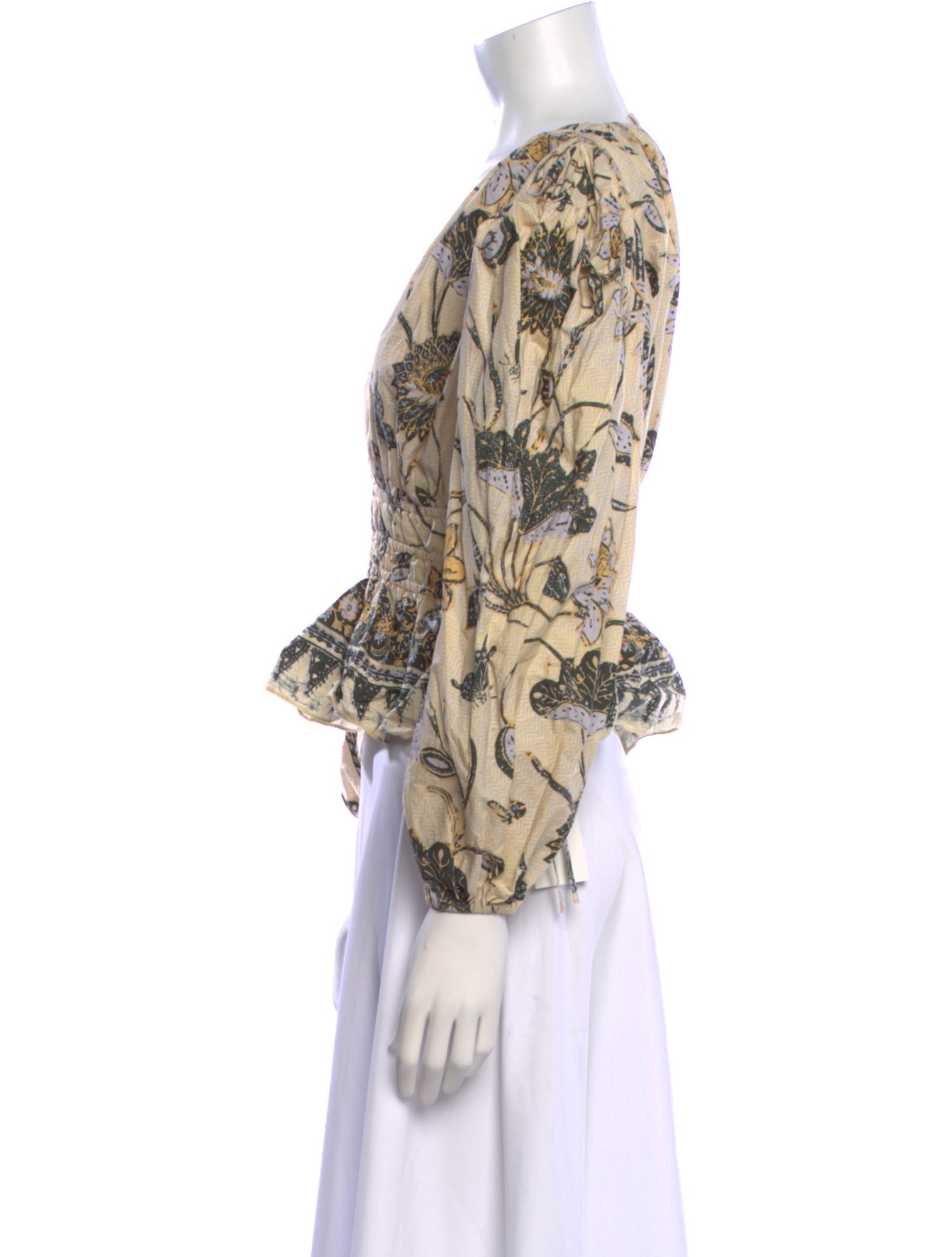 Ulla Johnson Paisley Print V-Neck Blouse