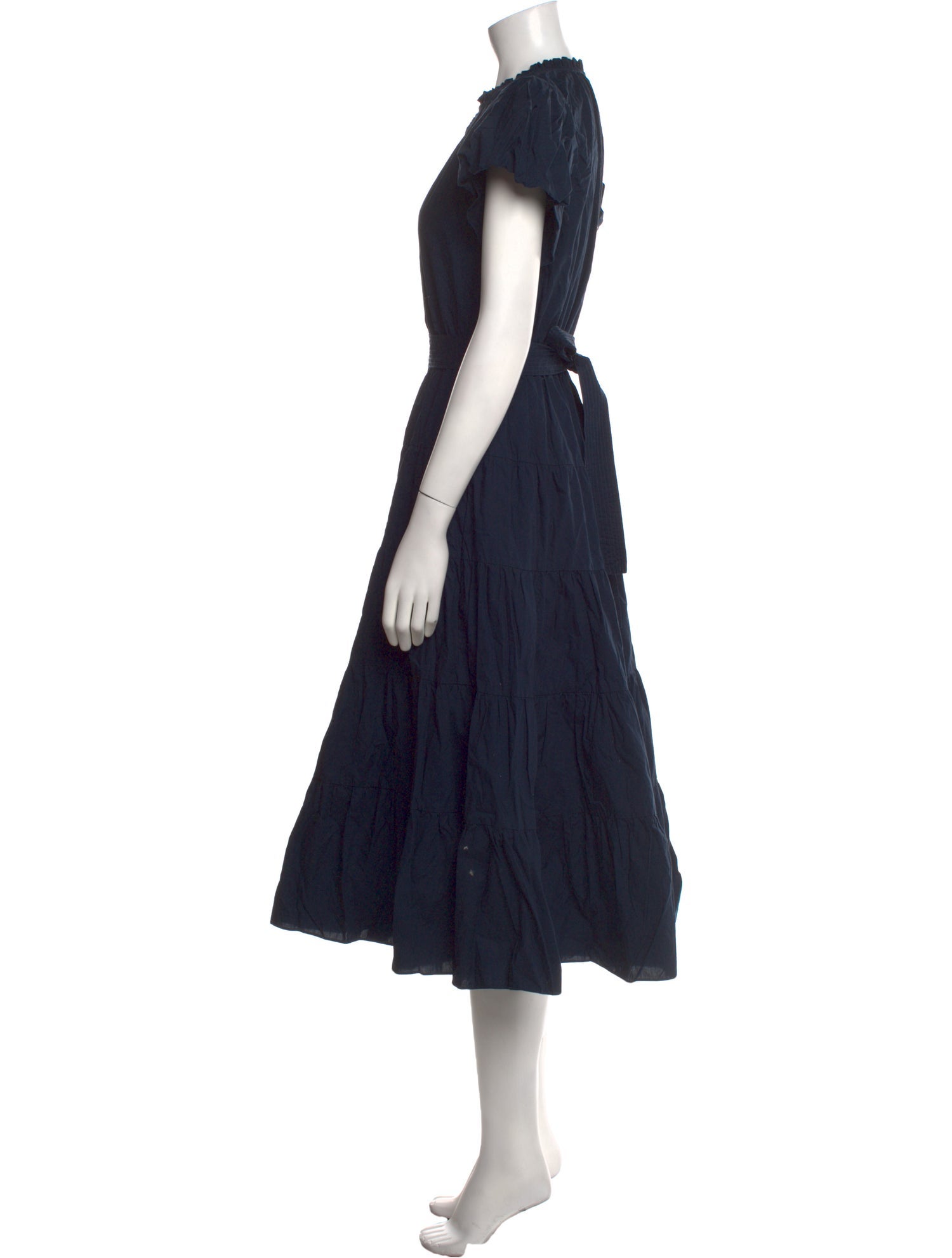 Ulla Johnson V-Neck Midi Length Dress