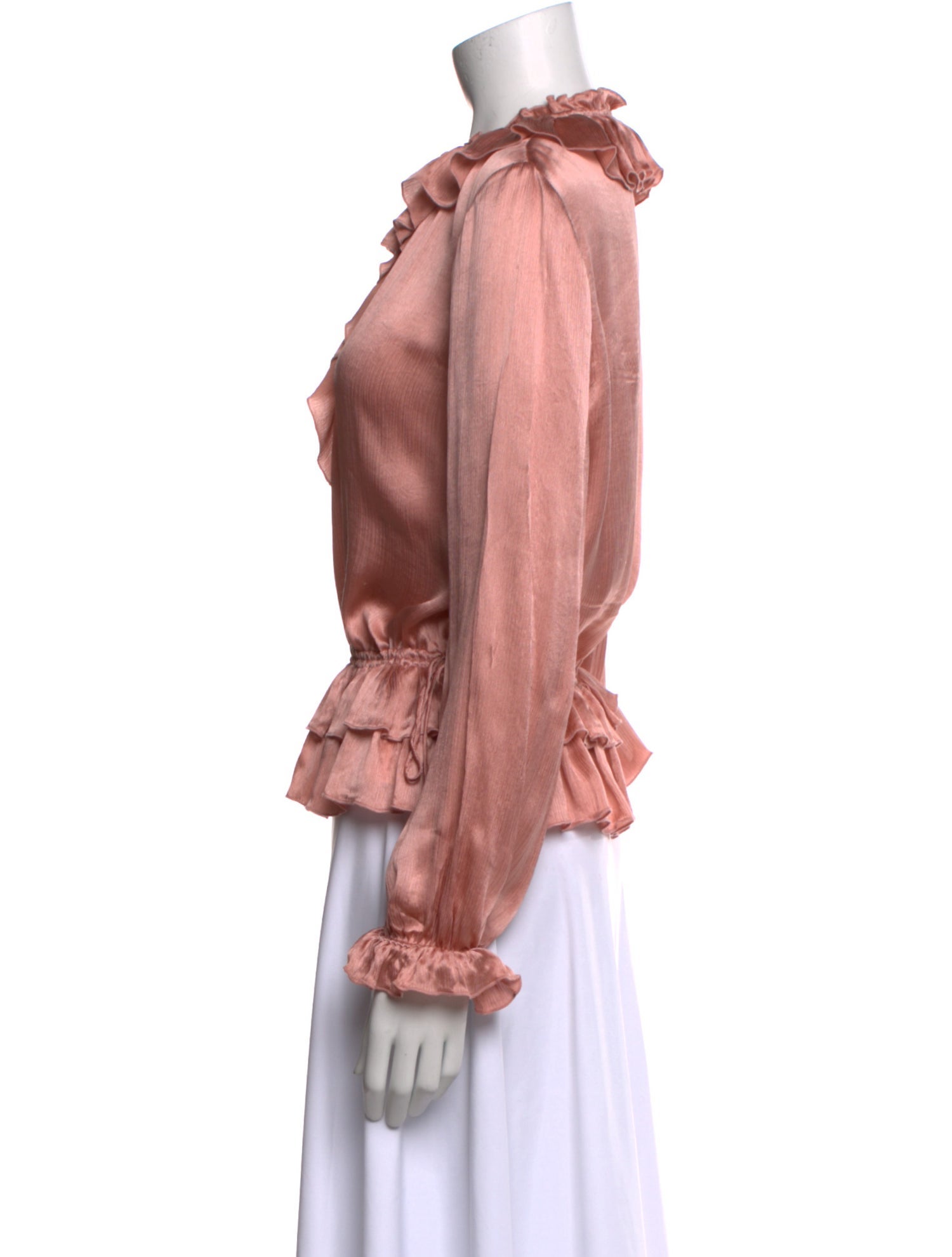 Ulla Johnson Silk Tie Neck Blouse