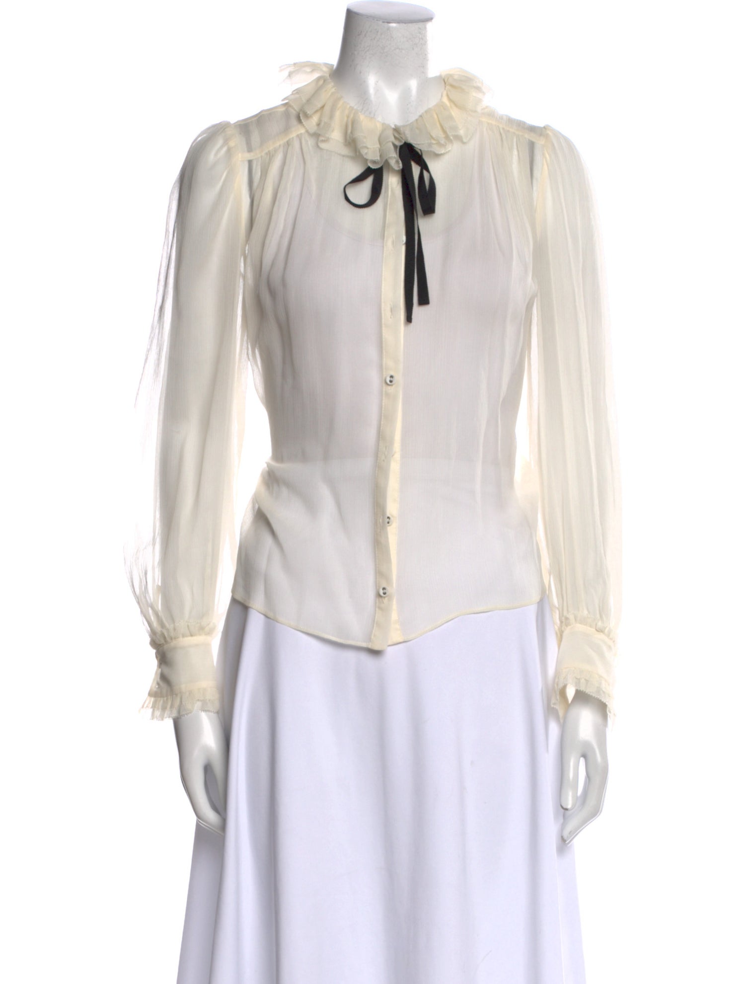 Ulla Johnson Mock Neck Long Sleeve Blouse