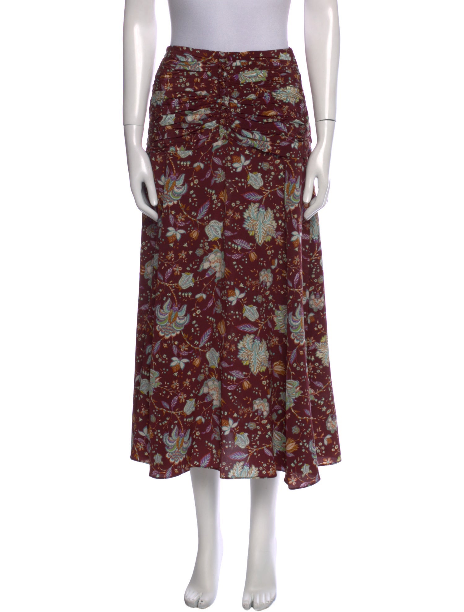 Ulla Johnson Silk Midi Length Skirt