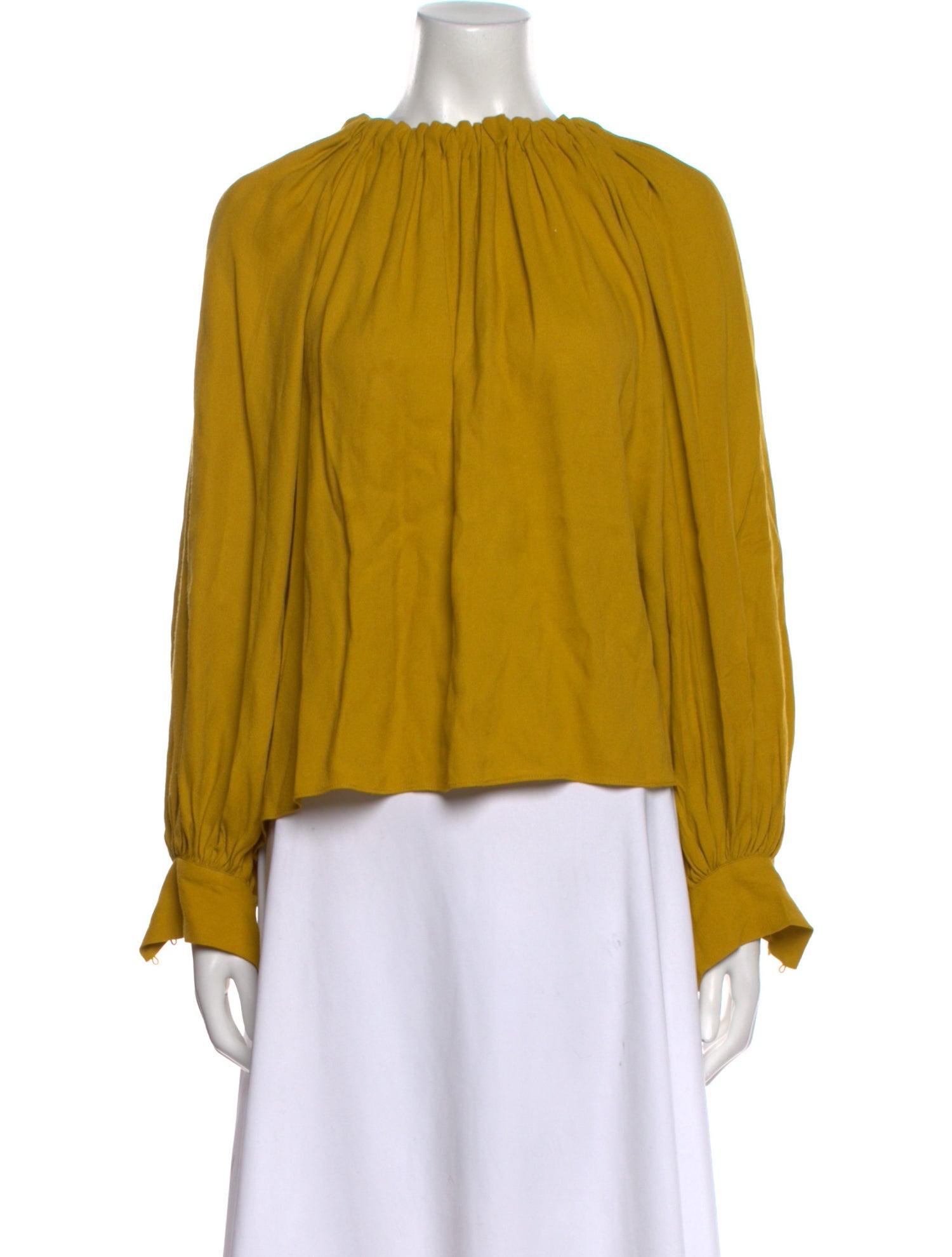 Ulla Johnson Scoop Neck Long Sleeve Blouse