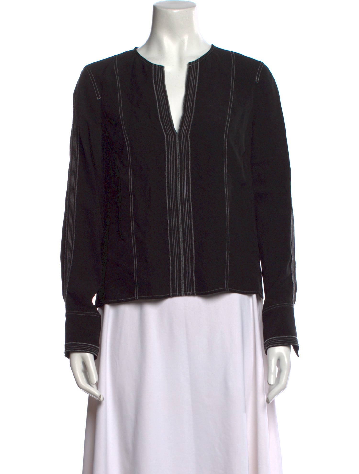 Ulla Johnson V-Neck Long Sleeve Blouse