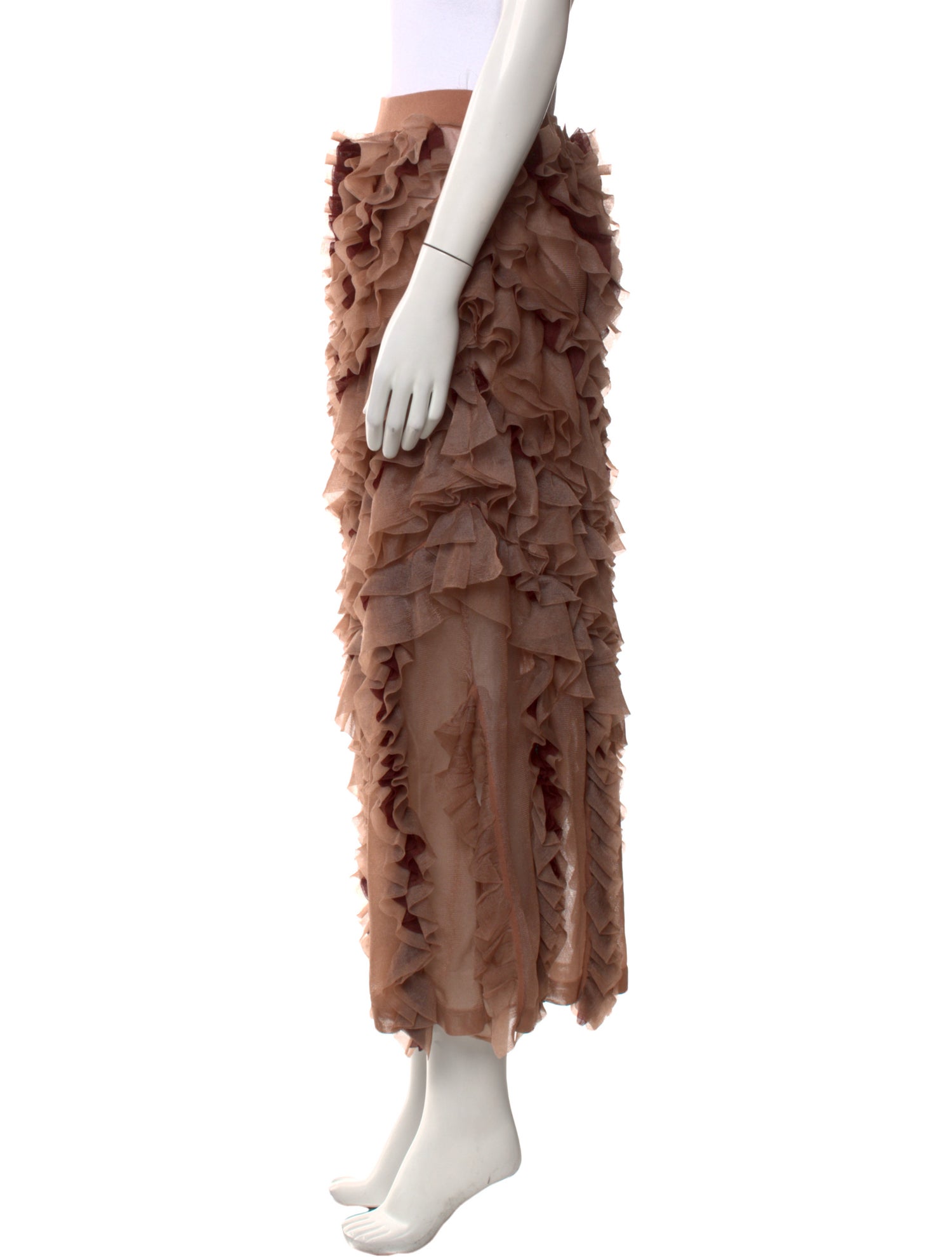 Ulla Johnson Ruffle Embellishment Midi Length Skirt w/ Tags