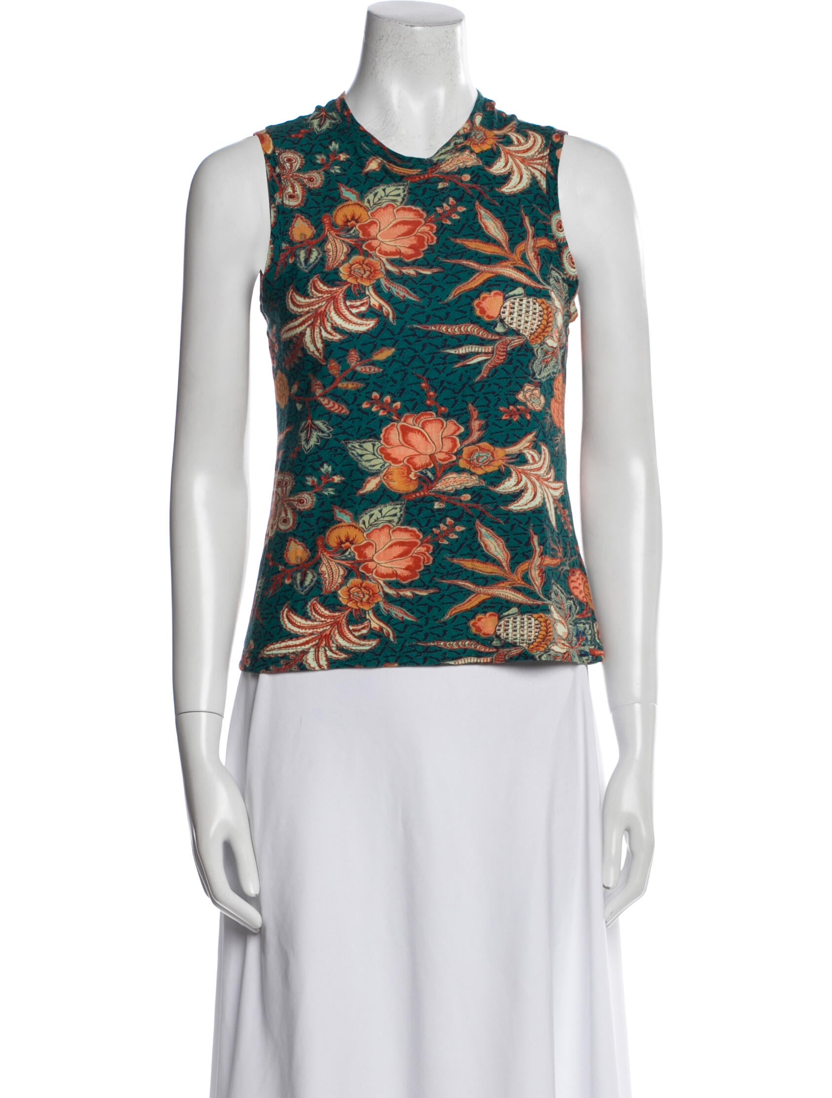Ulla Johnson Floral Print Crew Neck Top