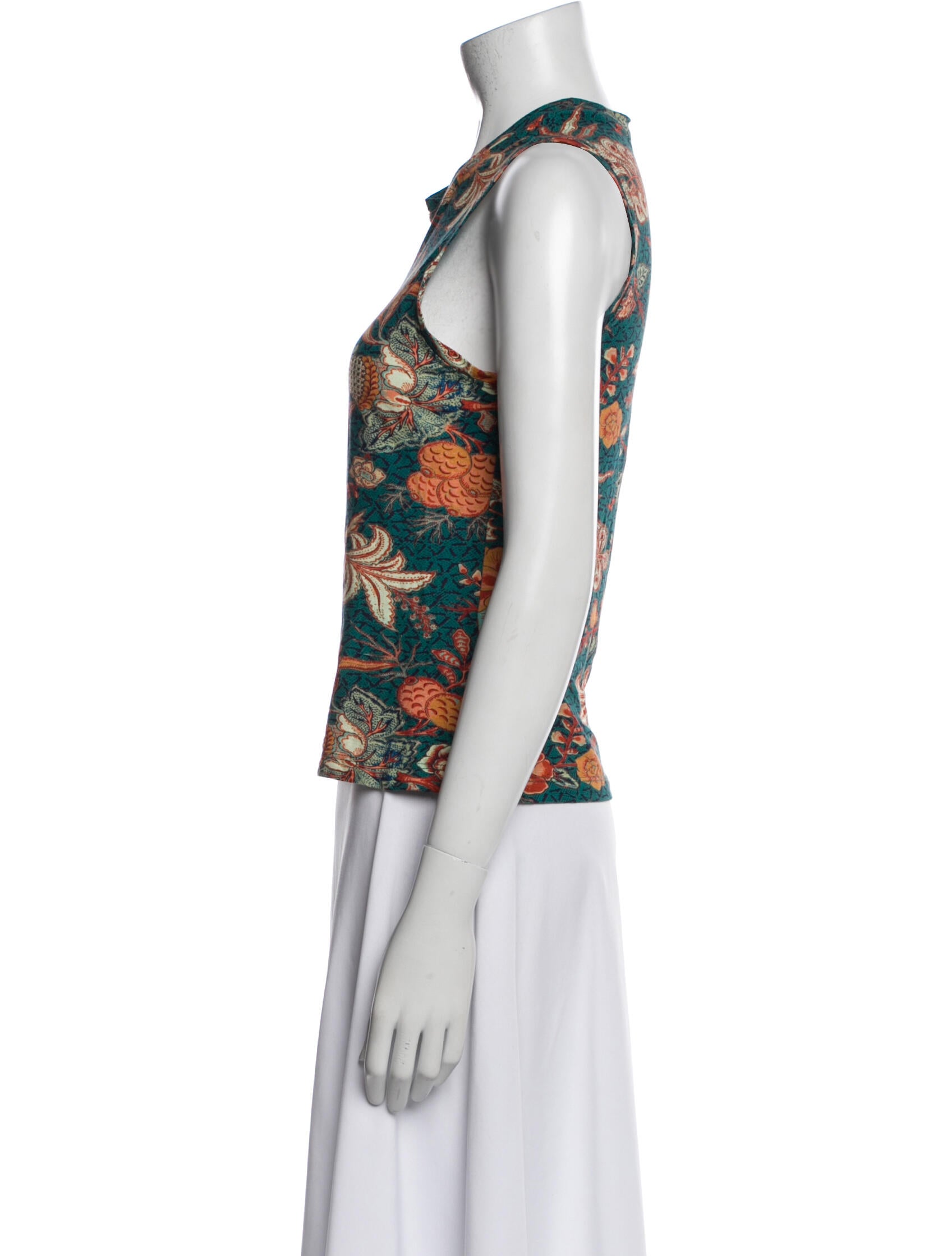 Ulla Johnson Floral Print Crew Neck Top