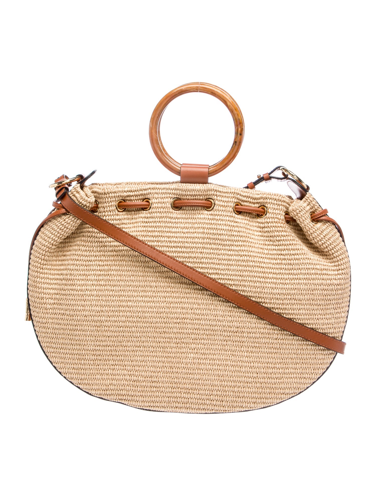 Ulla Johnson Raffia Top Handle Bag w/ Tags
