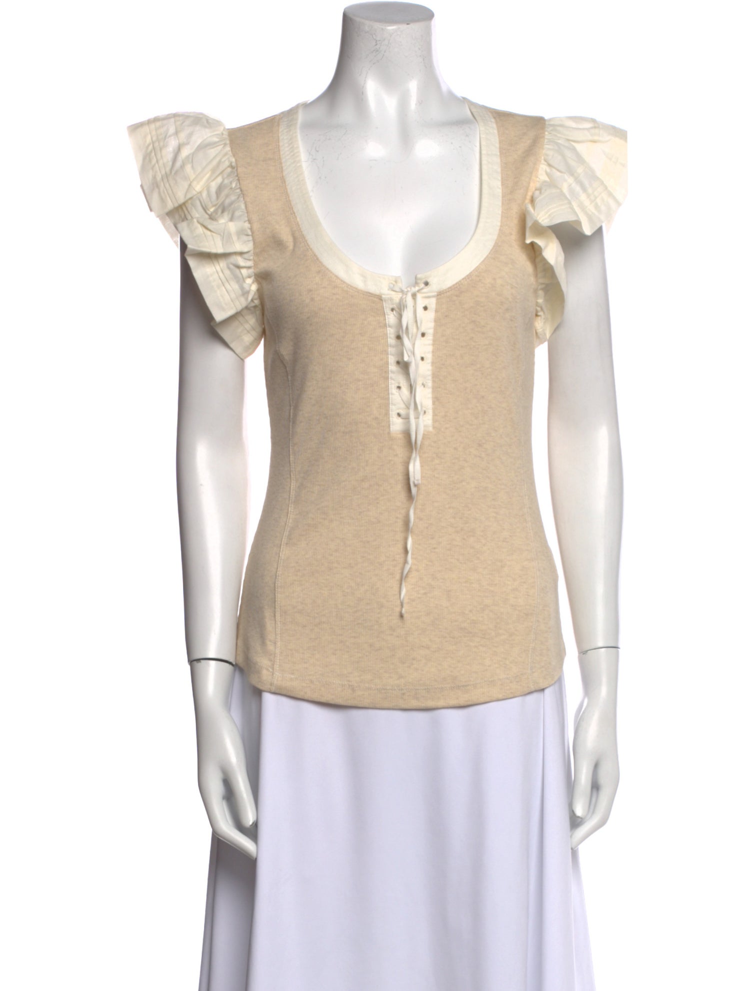 Ulla Johnson Scoop Neck Short Sleeve Top w/ Tags