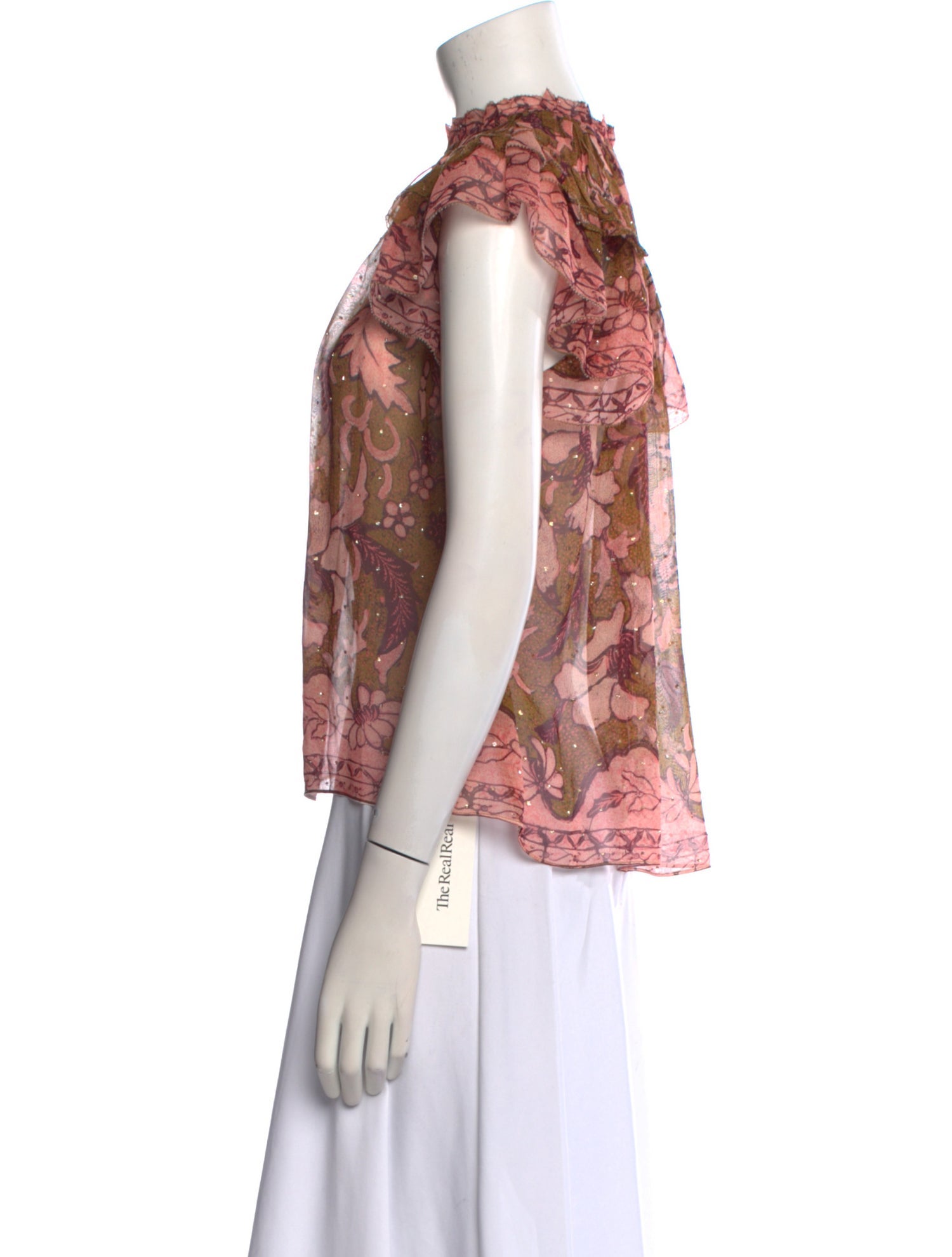 Ulla Johnson Silk Floral Print Blouse