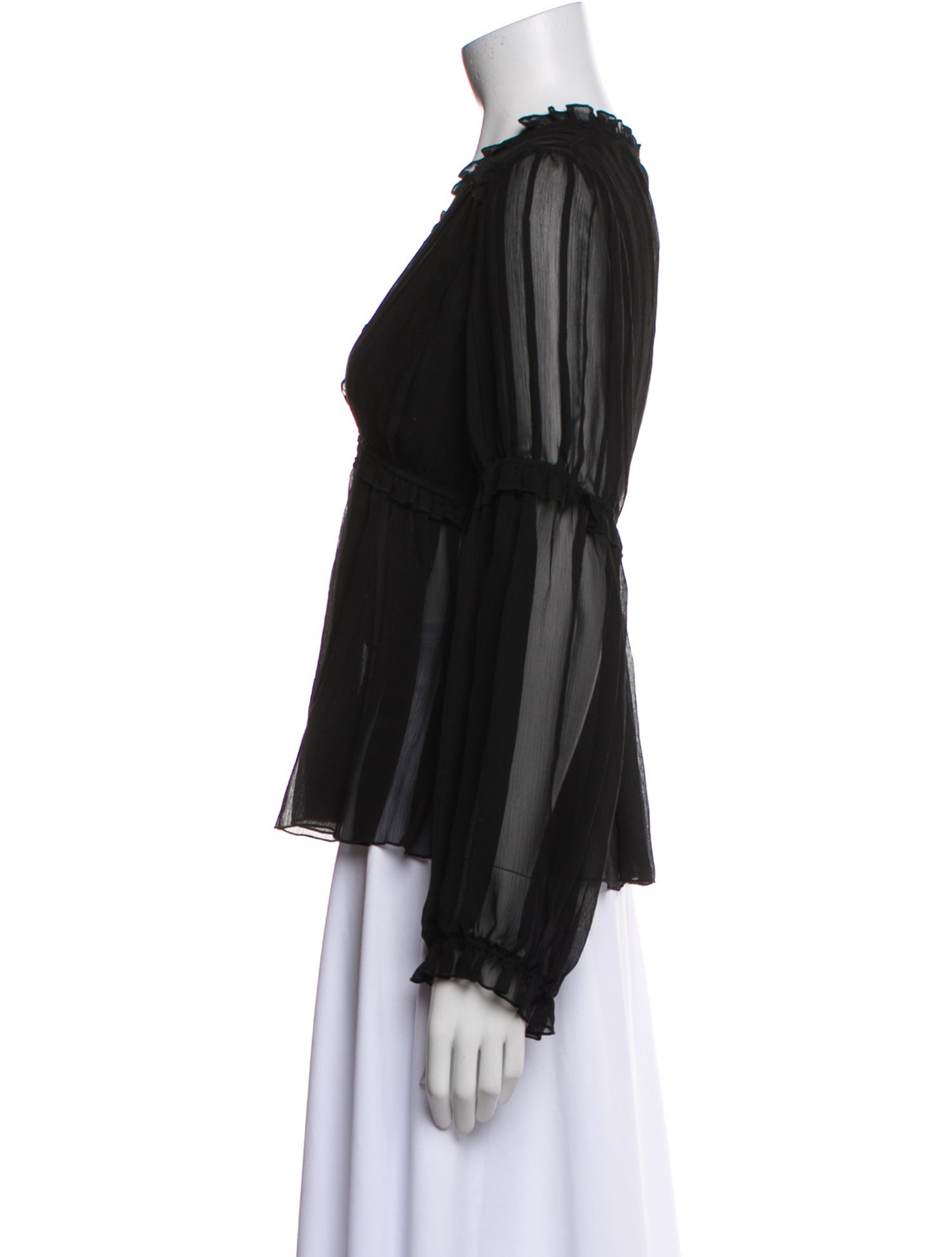 Ulla Johnson Silk V-Neck Blouse