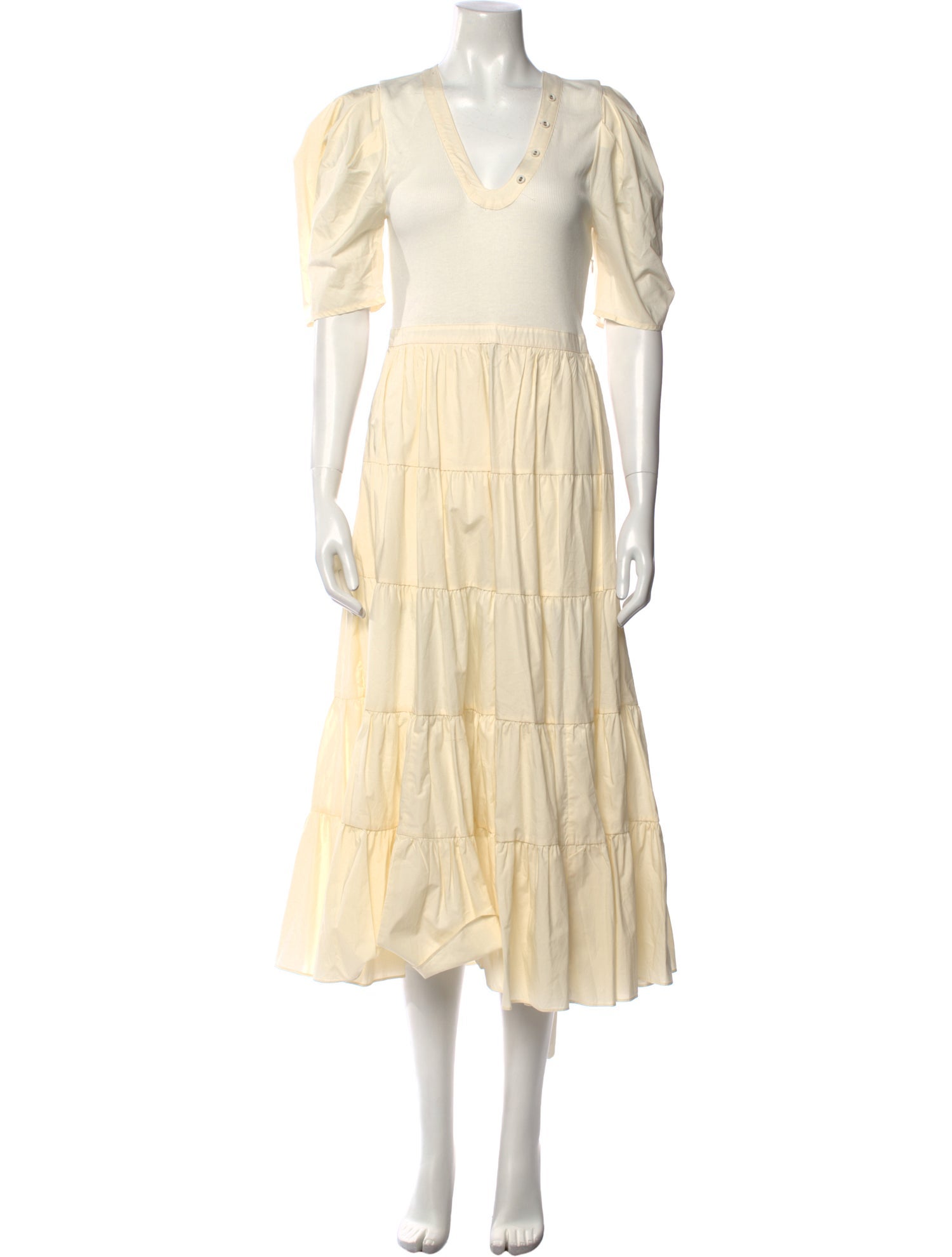 Ulla Johnson V-Neck Long Dress