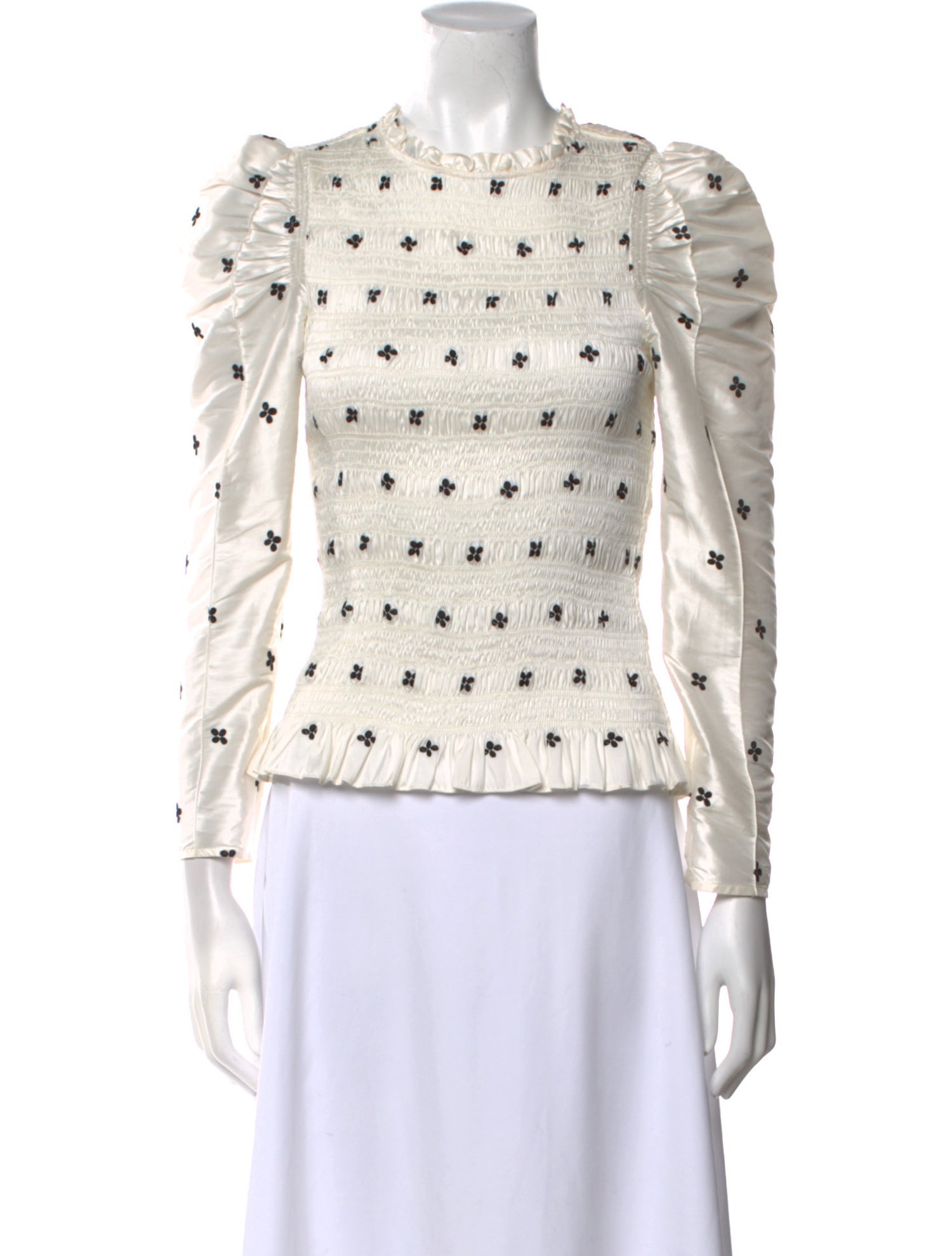 Ulla Johnson Printed Crew Neck Blouse