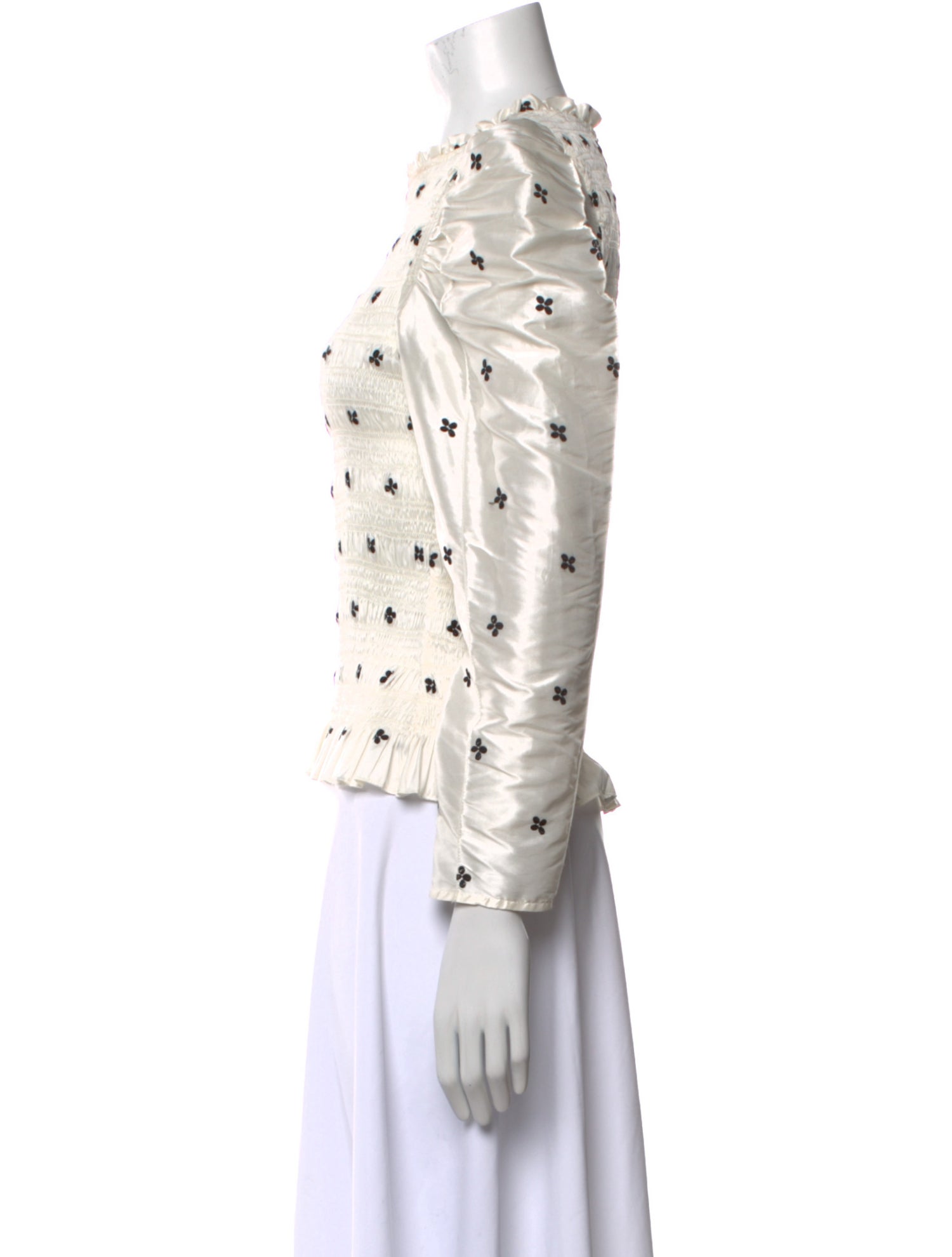 Ulla Johnson Printed Crew Neck Blouse