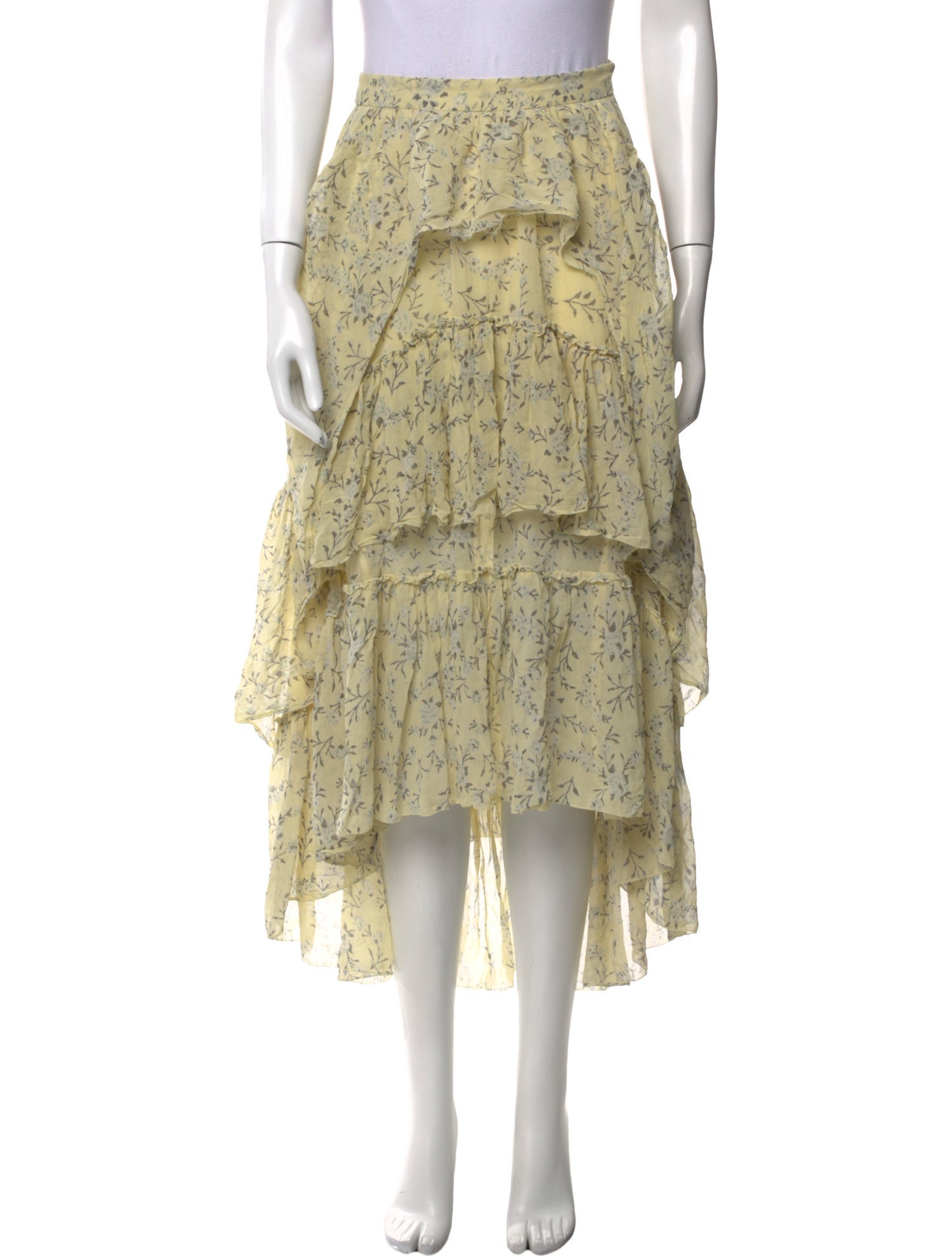 Ulla Johnson Silk Midi Length Skirt