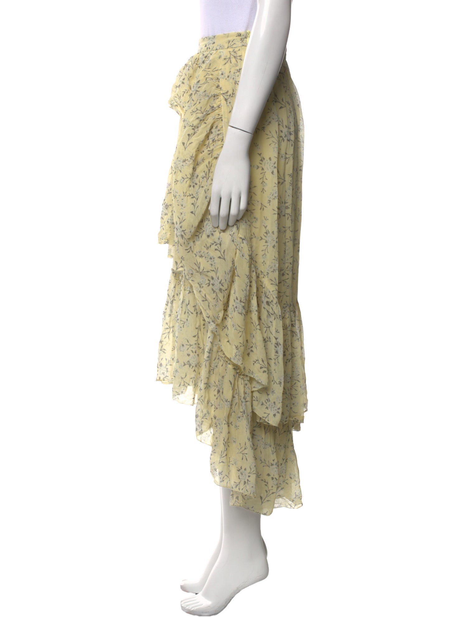 Ulla Johnson Silk Midi Length Skirt