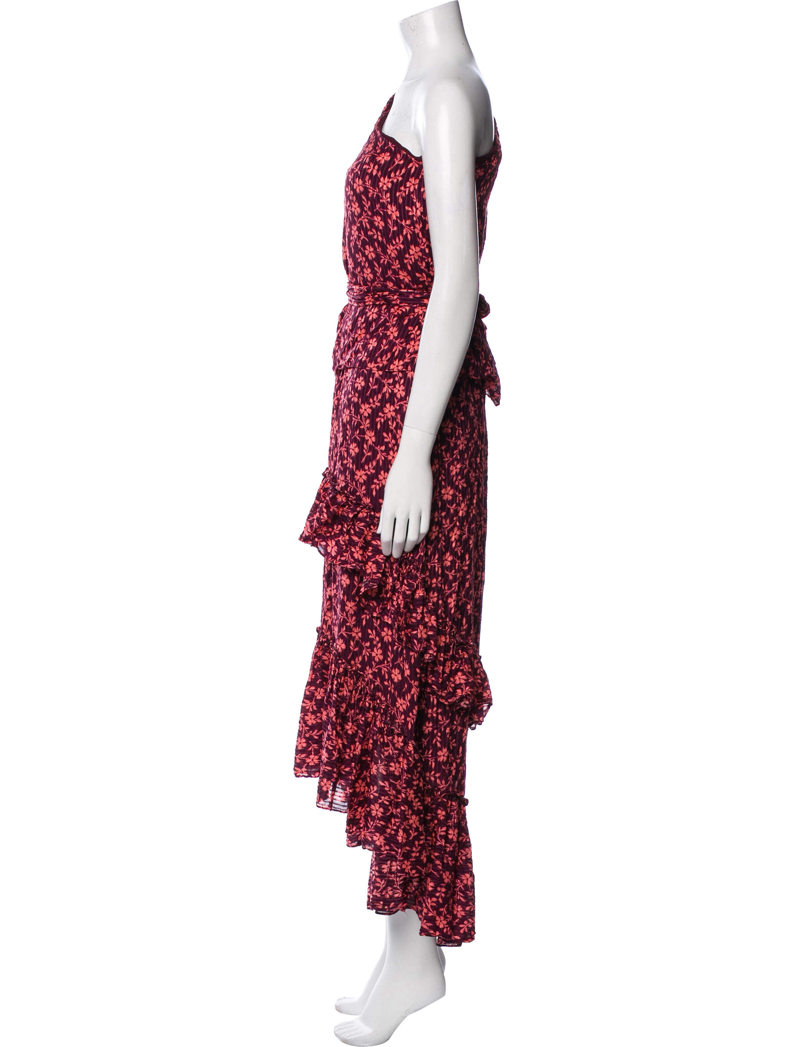 Ulla Johnson Floral Print Ruffle Embellishment Skirt Set