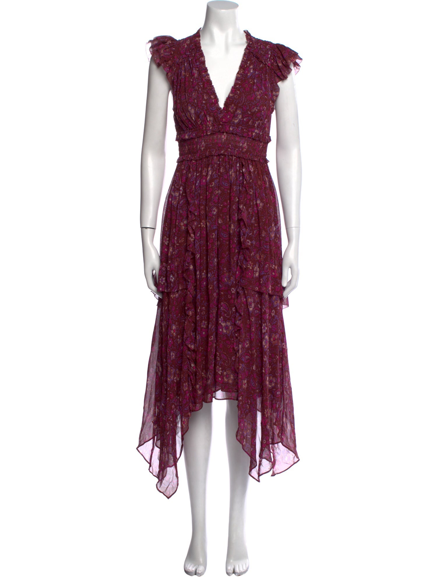 Ulla Johnson Silk Midi Length Dress