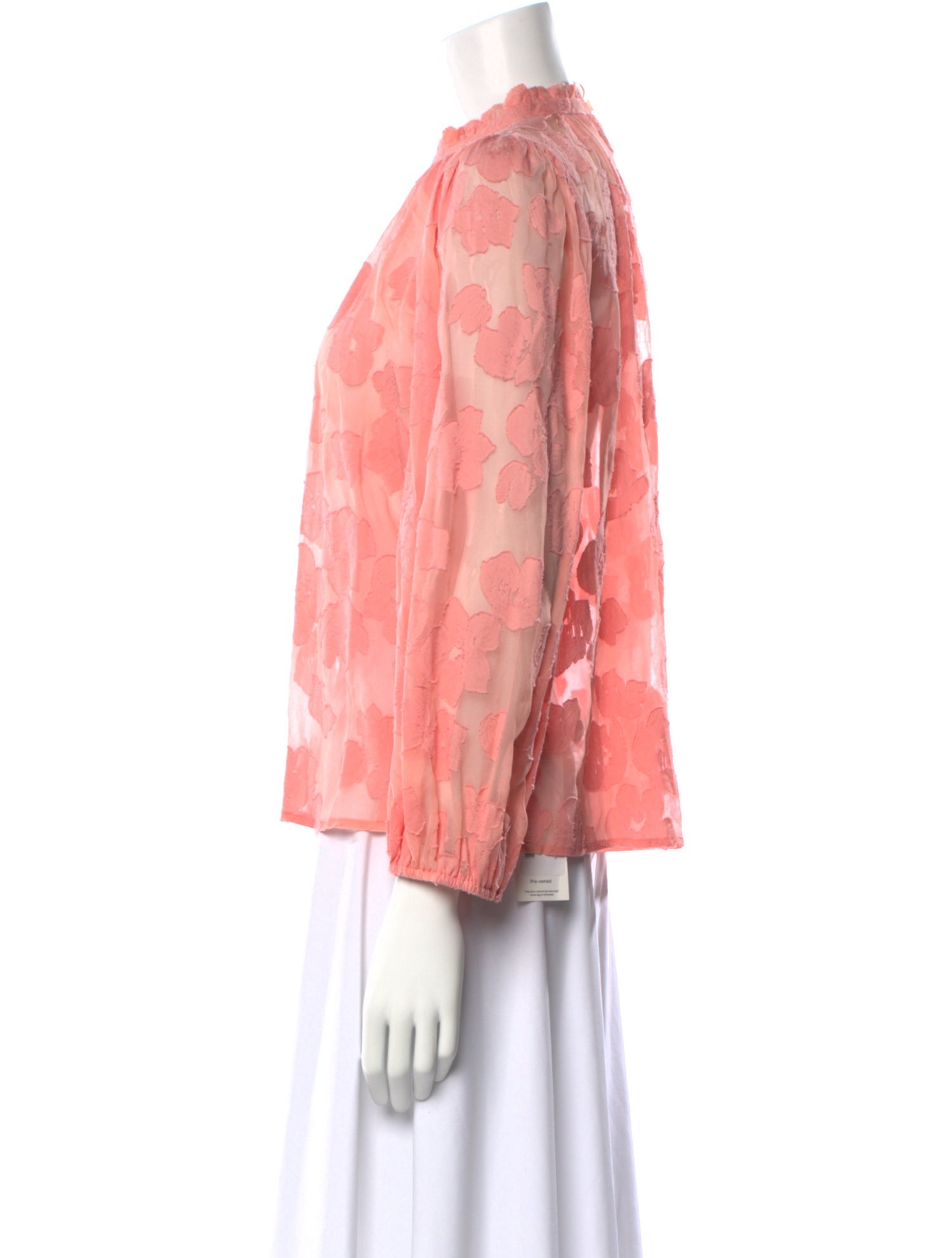 Ulla Johnson Floral Print Mock Neck Blouse