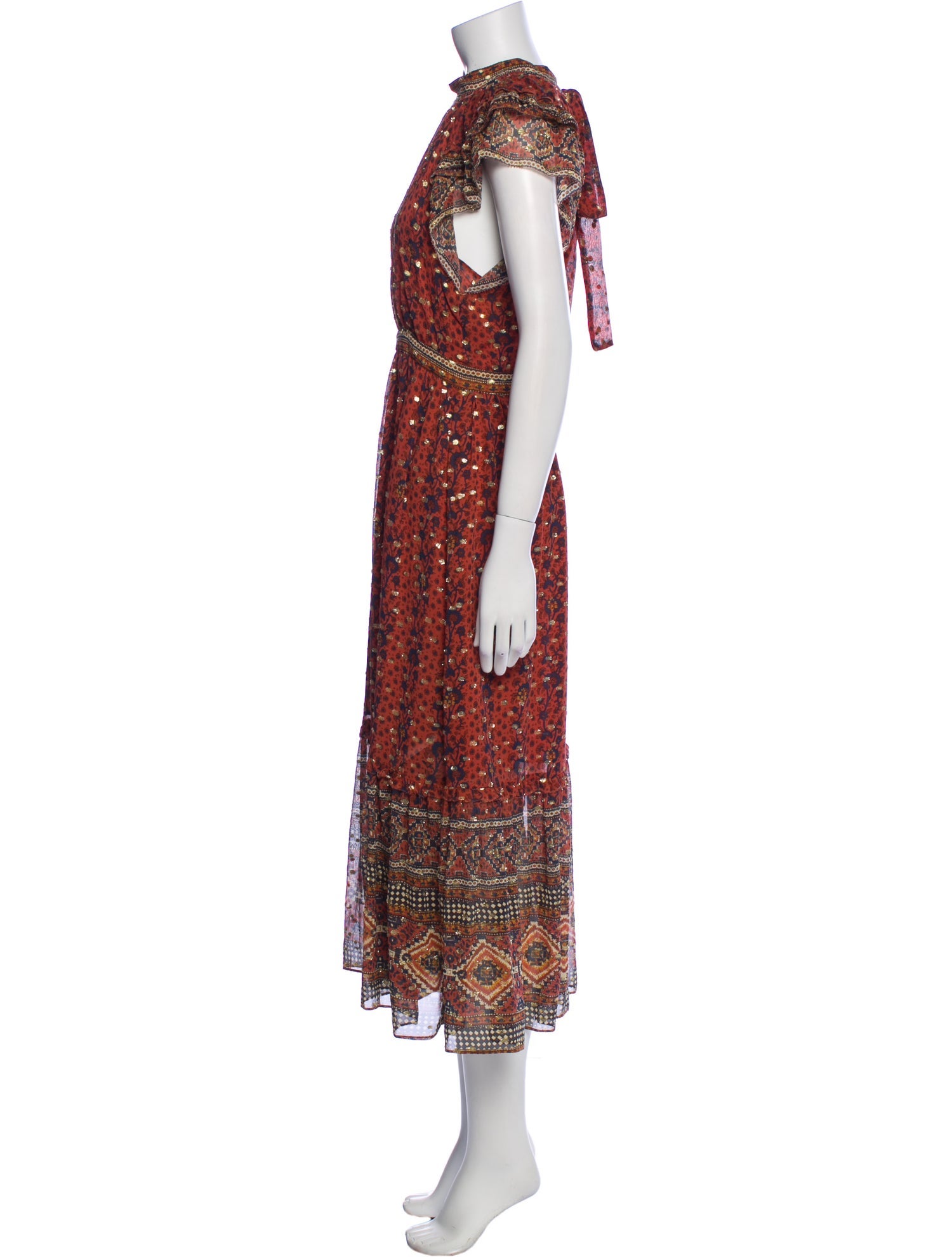 Ulla Johnson Silk Midi Length Dress