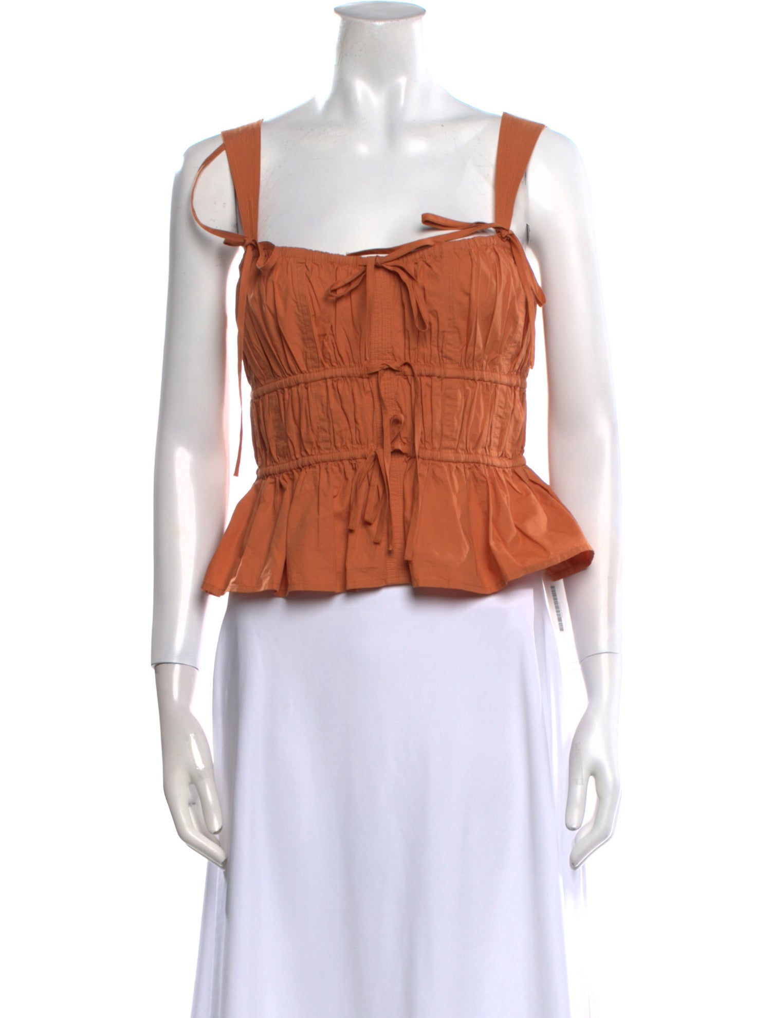 Ulla Johnson Square Neckline Sleeveless Crop Top