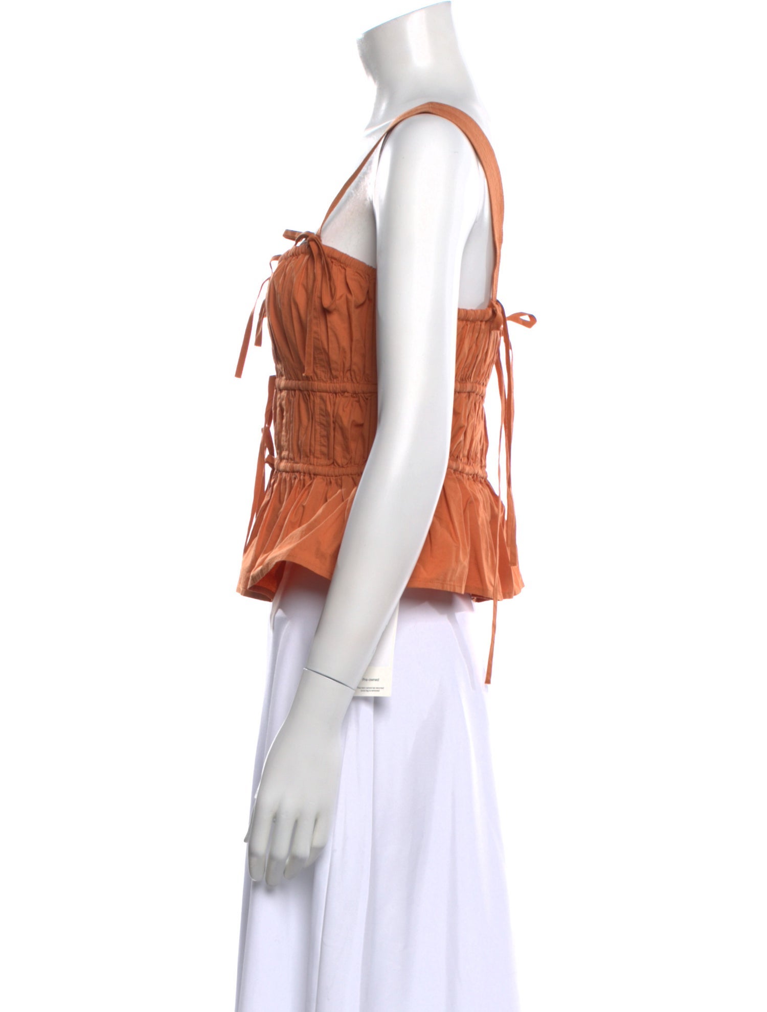 Ulla Johnson Square Neckline Sleeveless Crop Top