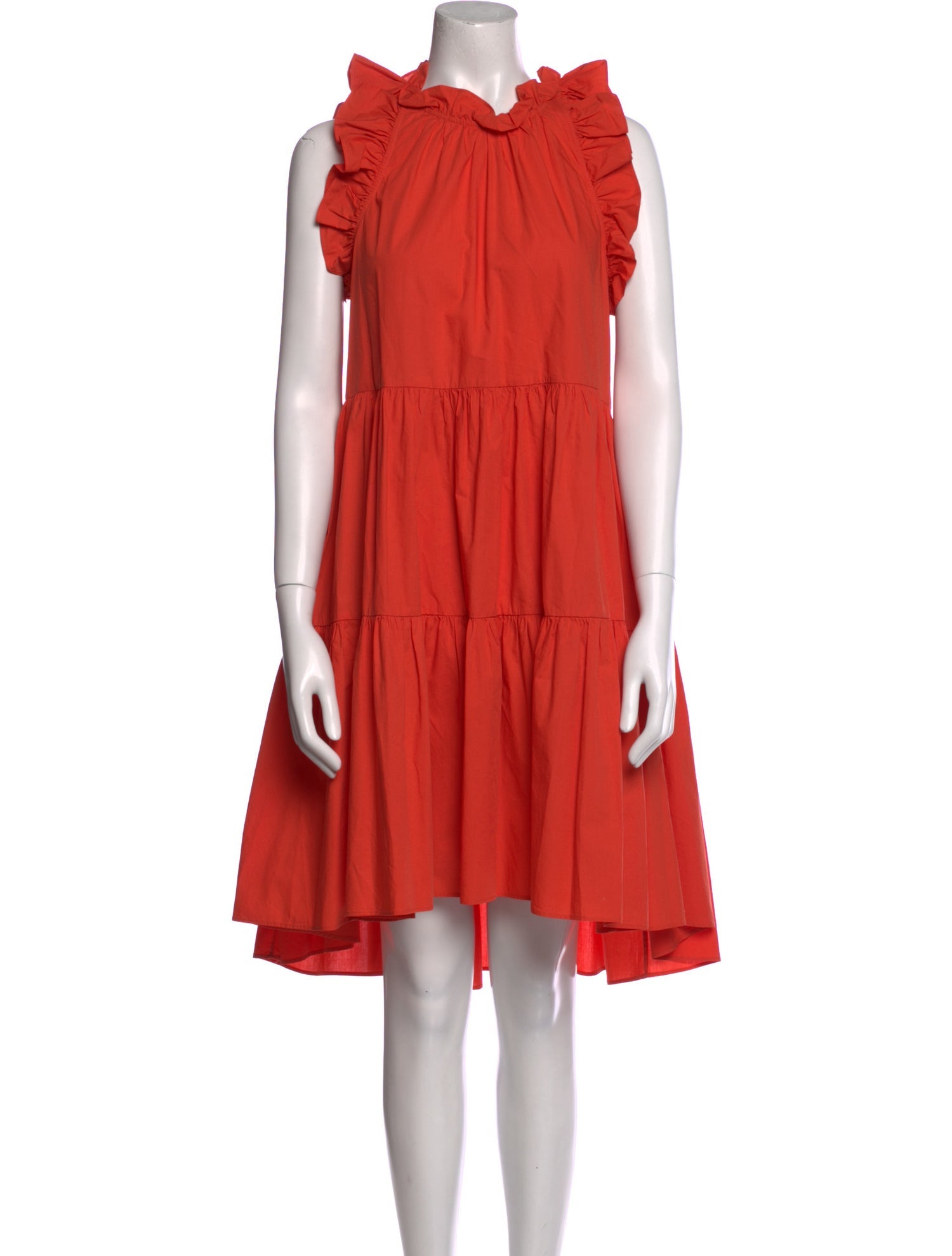 Ulla Johnson Mock Neck Knee-Length Dress