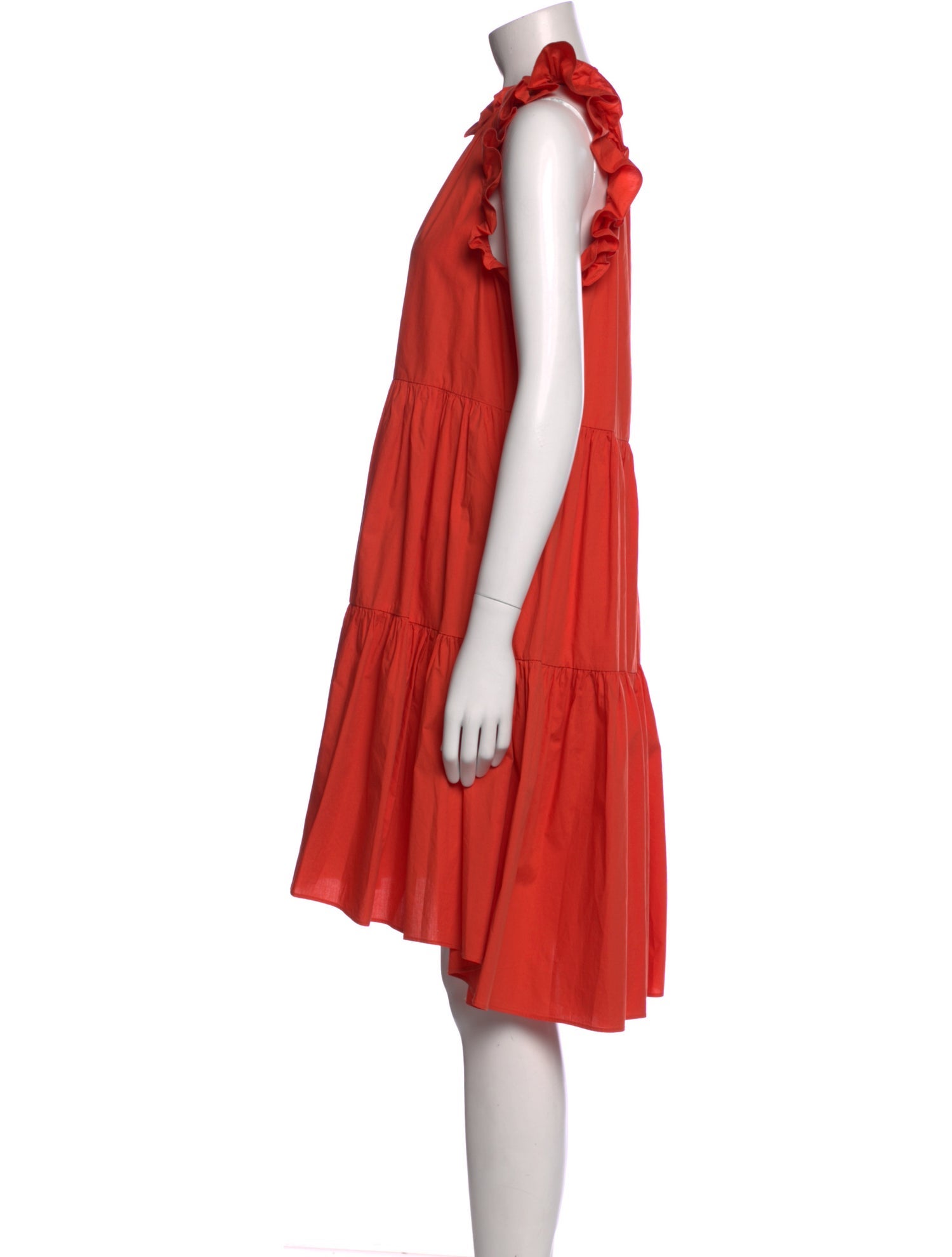 Ulla Johnson Mock Neck Knee-Length Dress