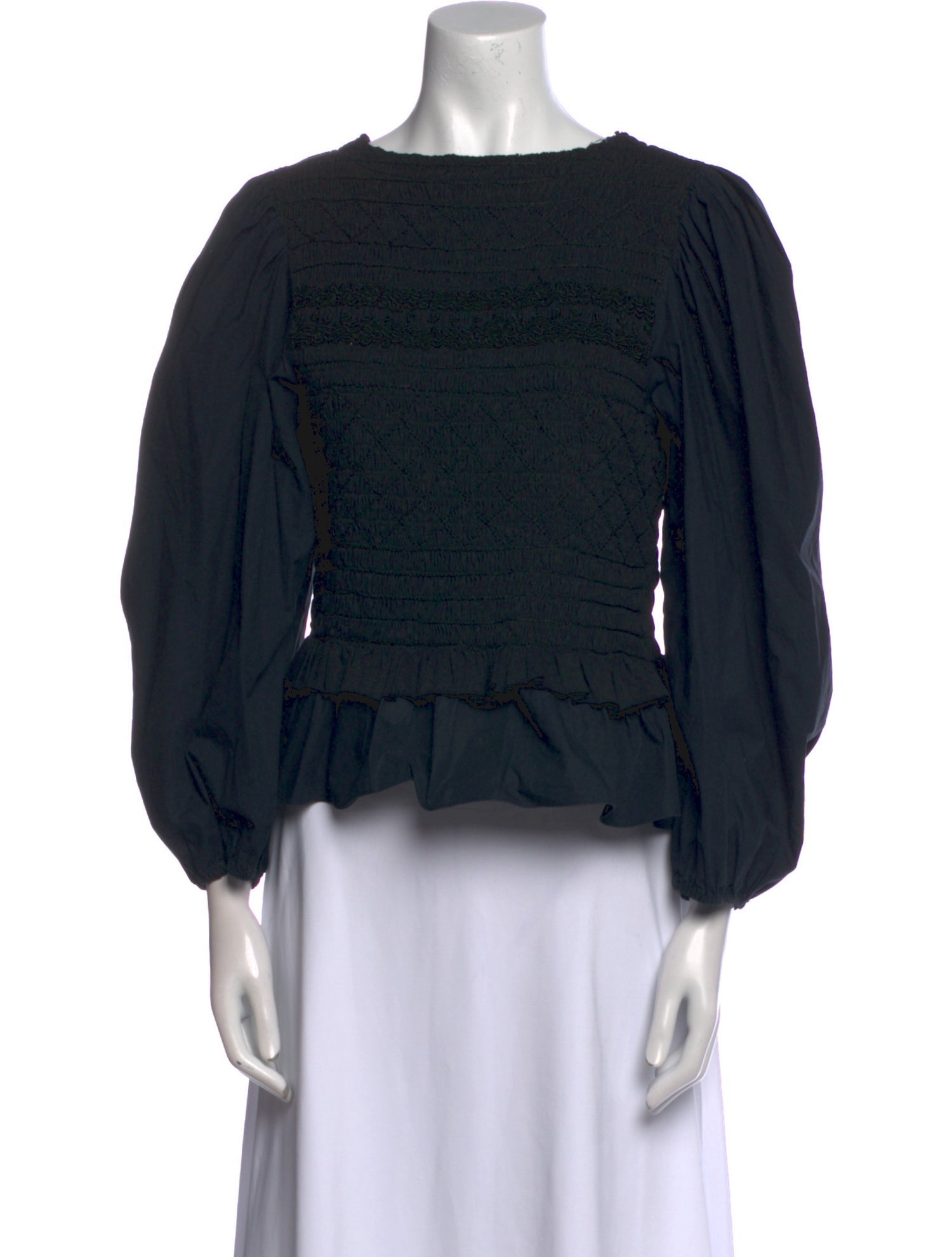 Ulla Johnson Bateau Neckline Three-Quarter Sleeve Blouse