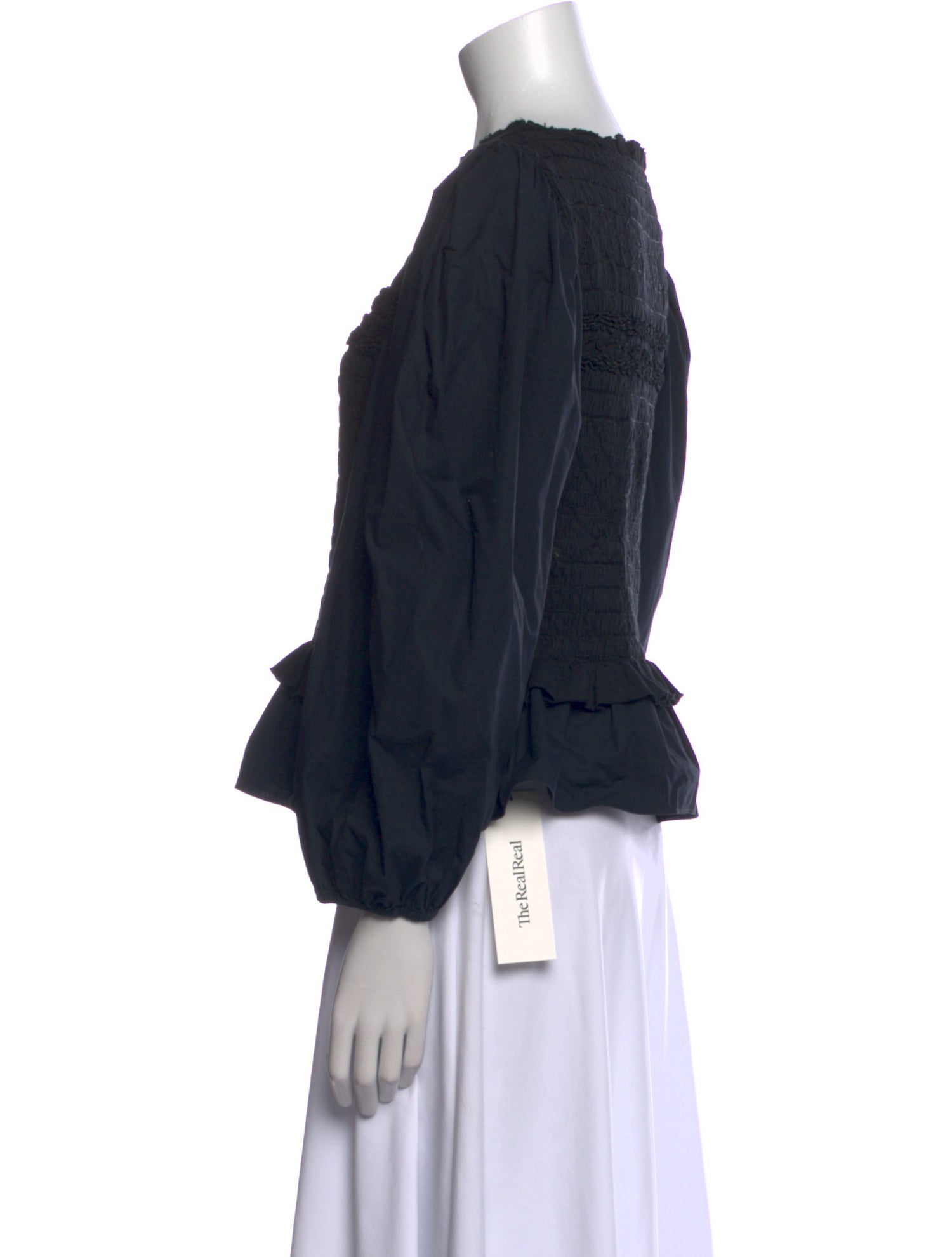 Ulla Johnson Bateau Neckline Three-Quarter Sleeve Blouse