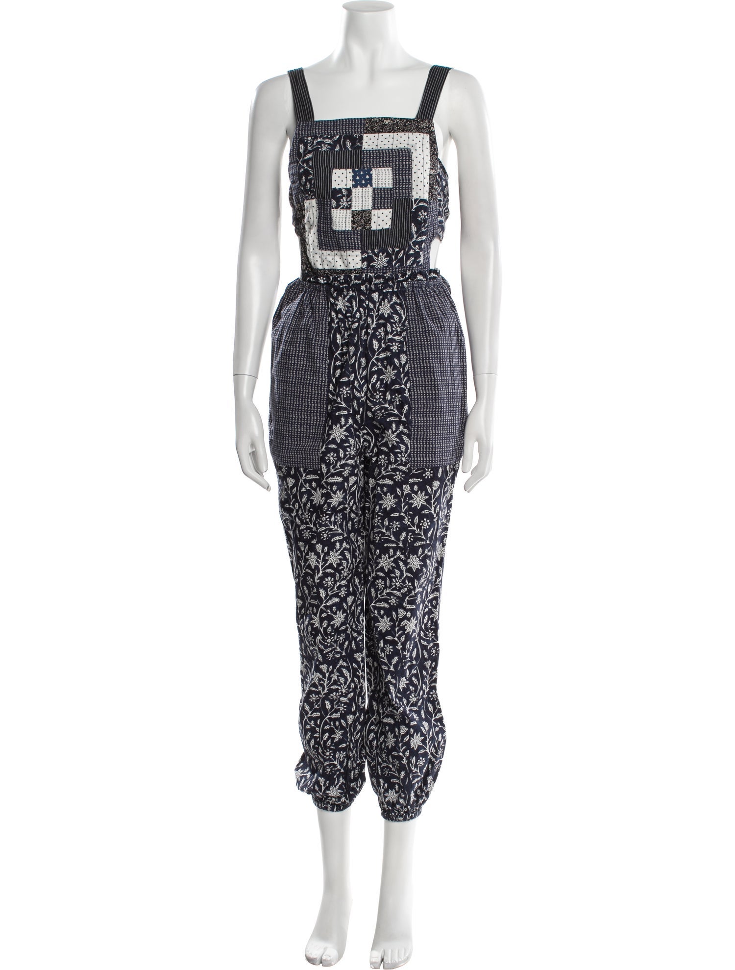 Ulla Johnson Printed Square Neckline Jumpsuit