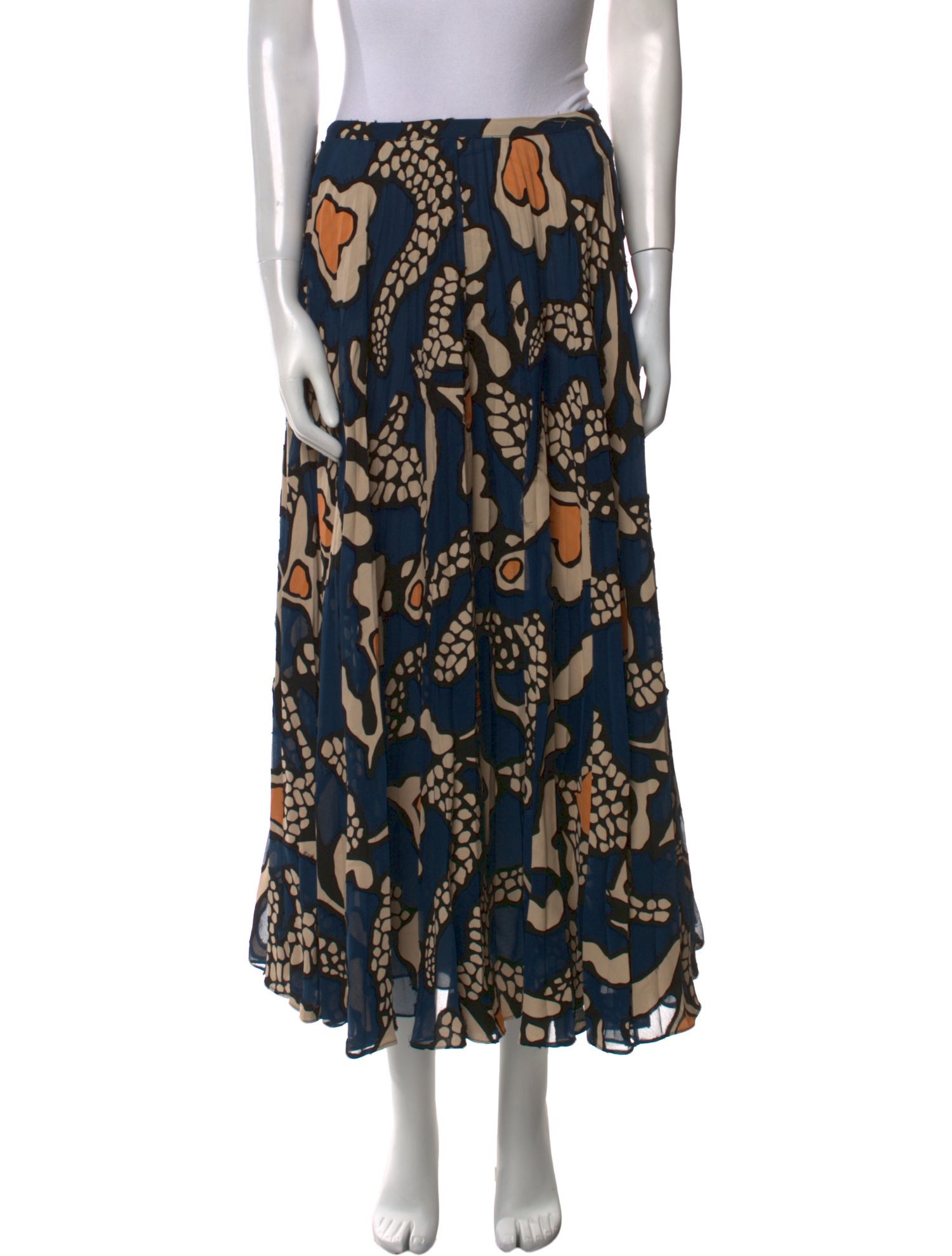 Ulla Johnson Printed Midi Length Skirt