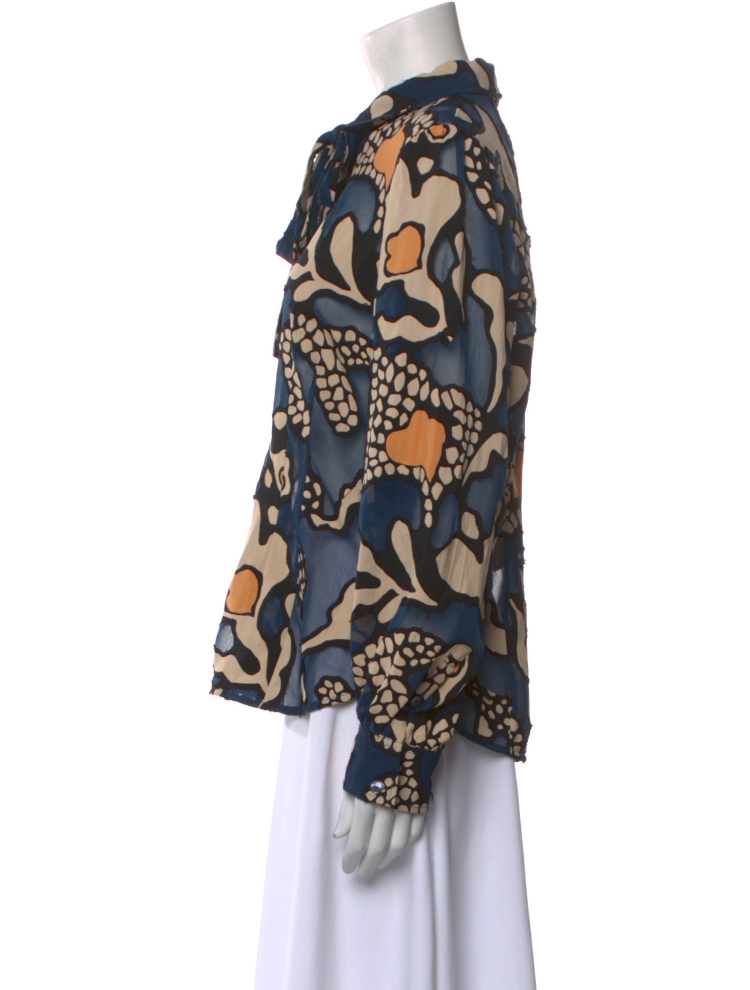 Ulla Johnson Floral Print Long Sleeve Button-Up Top