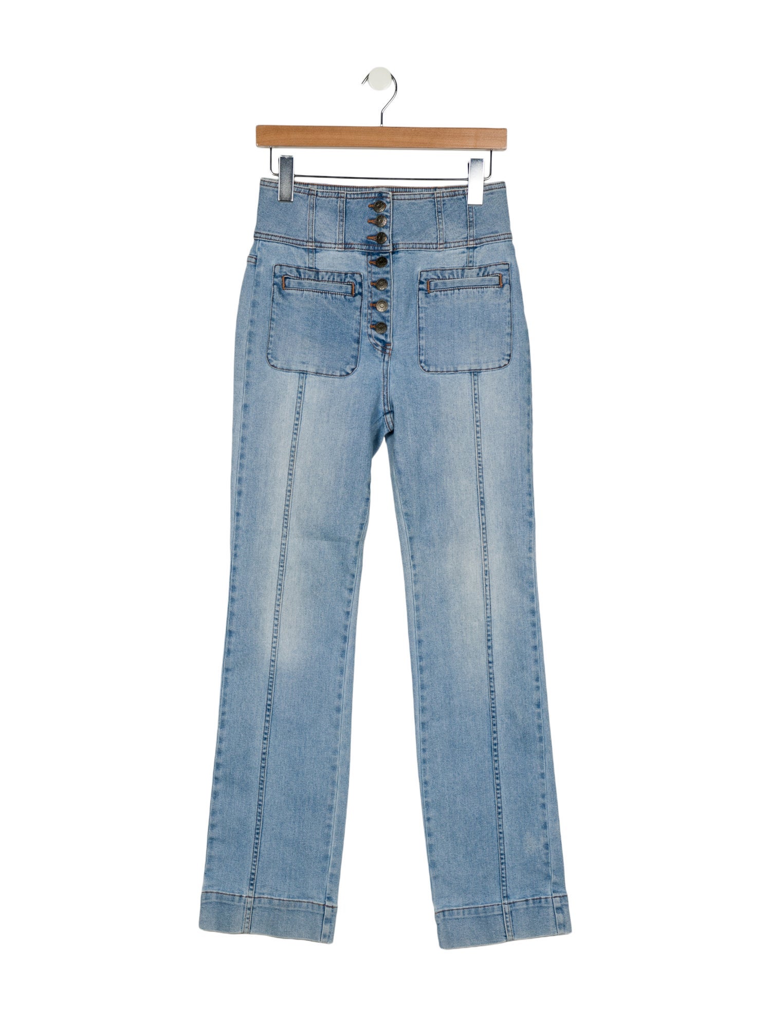 Ulla Johnson High-Rise Straight Leg Jeans