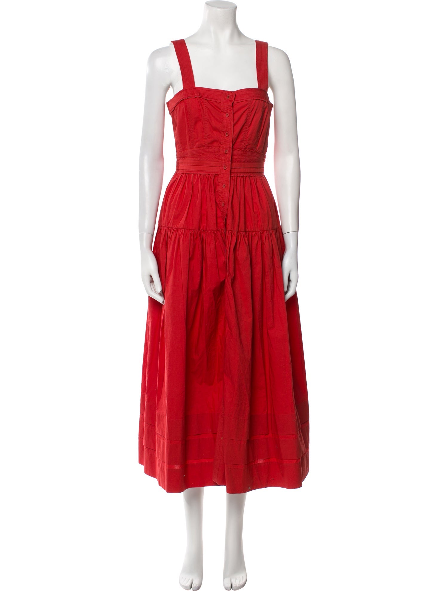 Ulla Johnson Square Neckline Long Dress
