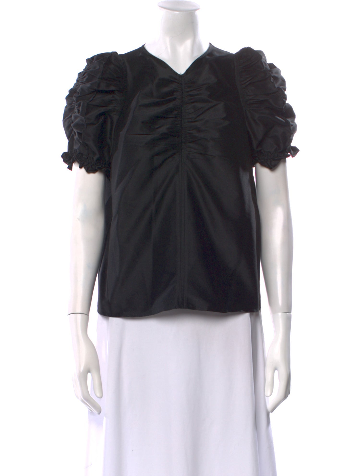 Ulla Johnson V-Neck Short Sleeve Blouse