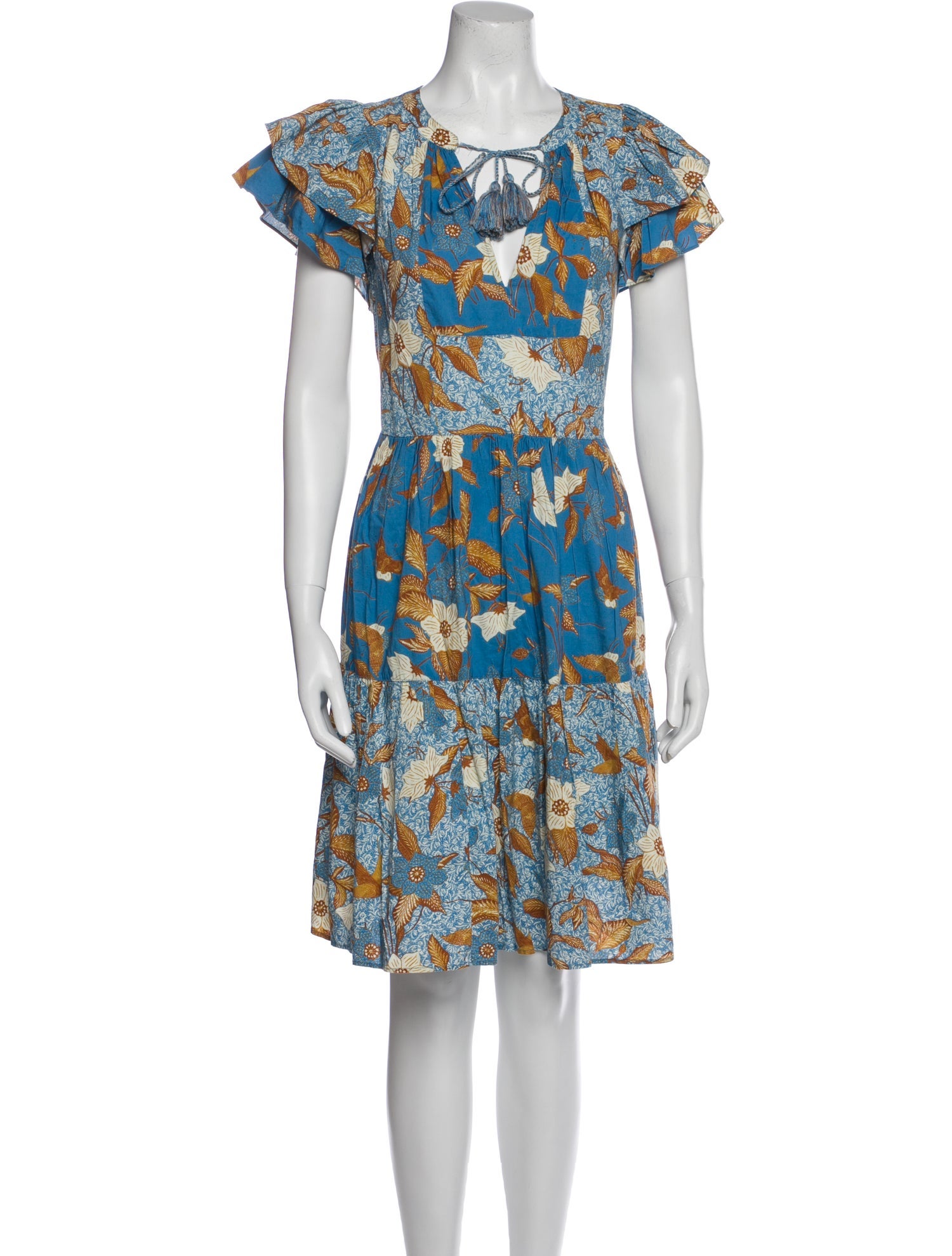 Ulla Johnson Floral Print Knee-Length Dress