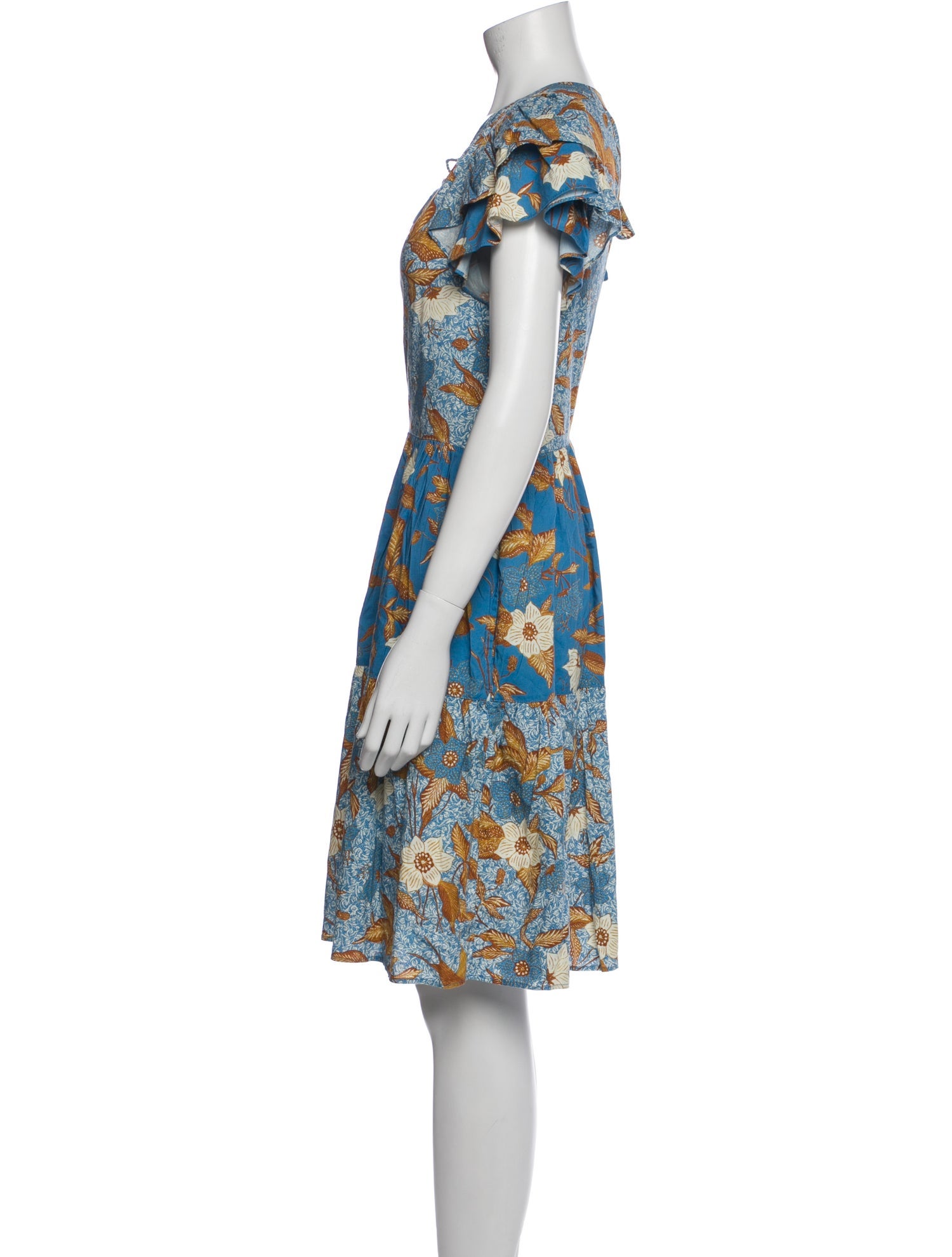 Ulla Johnson Floral Print Knee-Length Dress