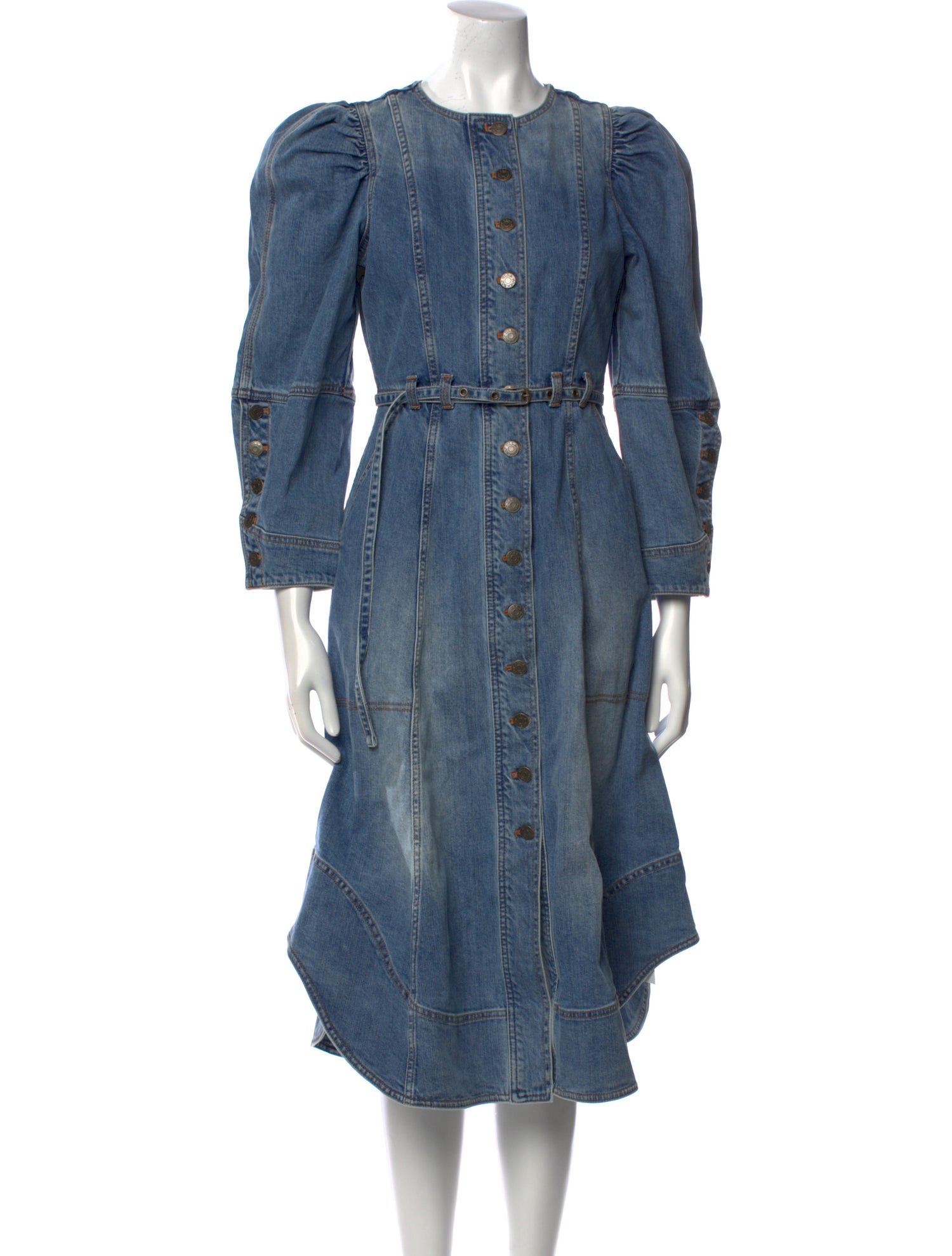 Ulla Johnson Crew Neck Midi Length Dress