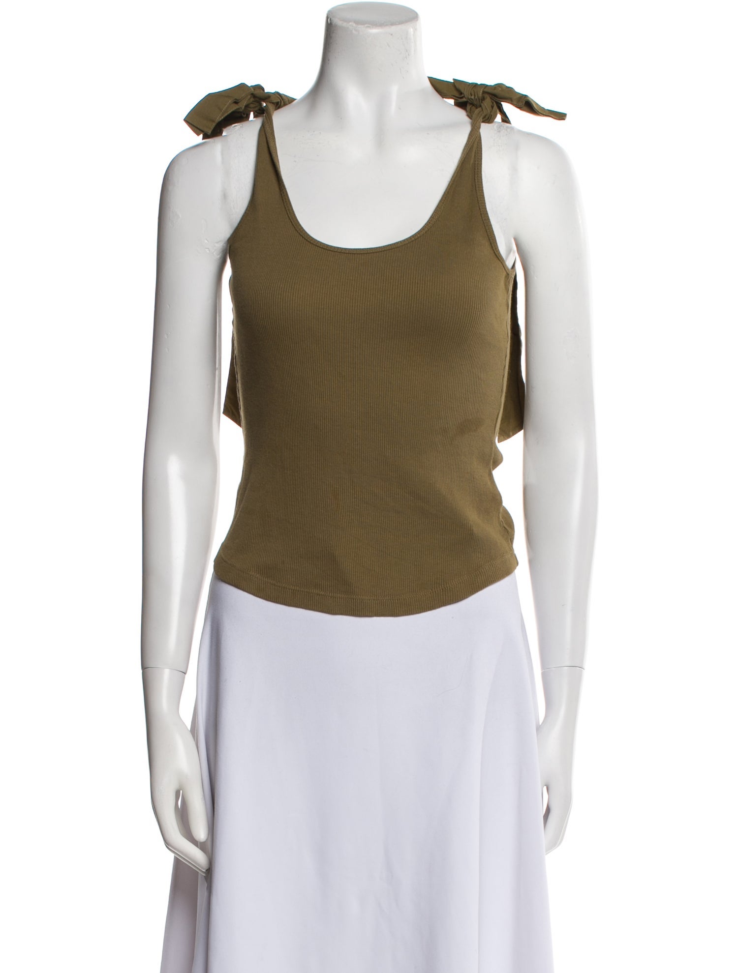 Ulla Johnson Scoop Neck Sleeveless Crop Top
