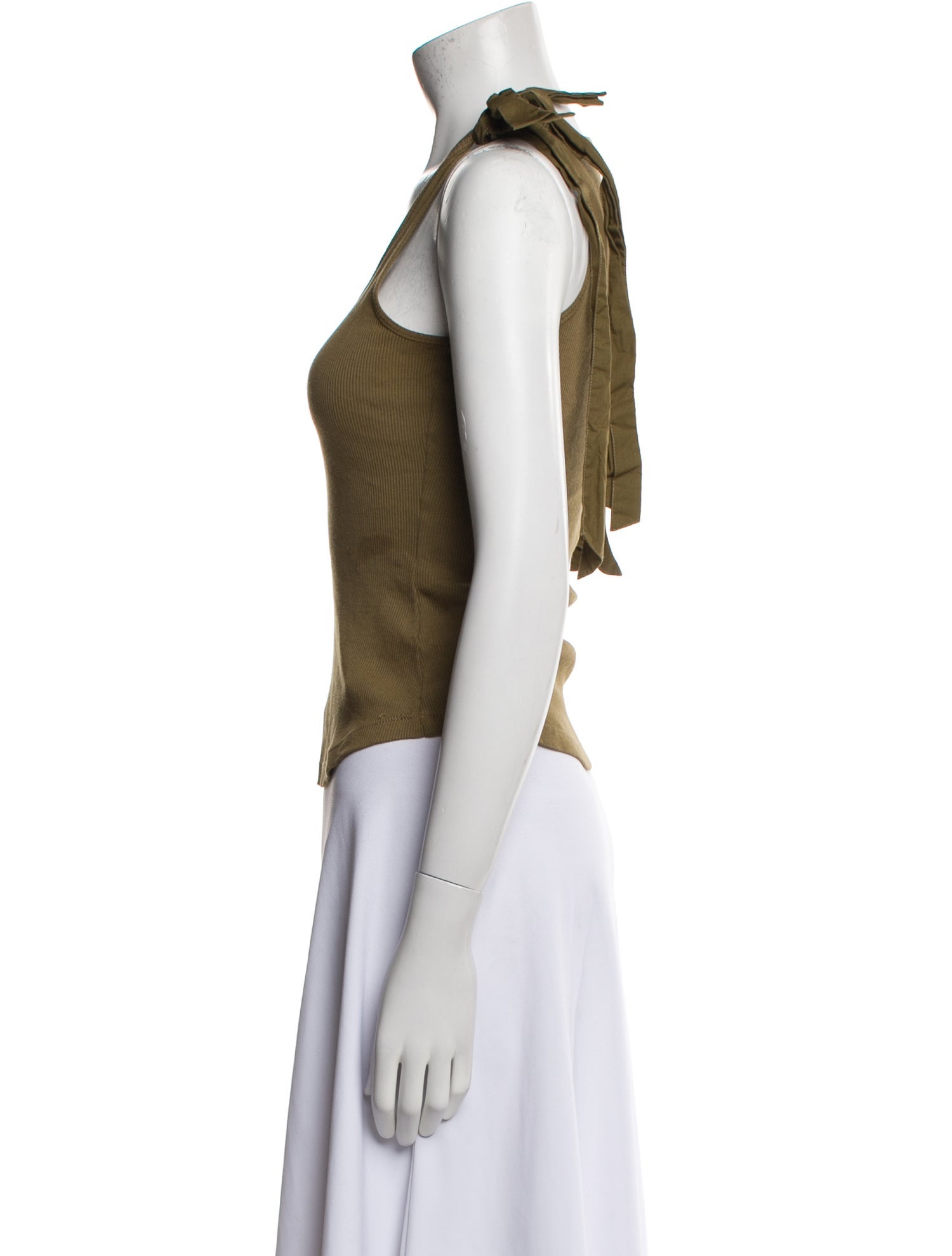 Ulla Johnson Scoop Neck Sleeveless Crop Top