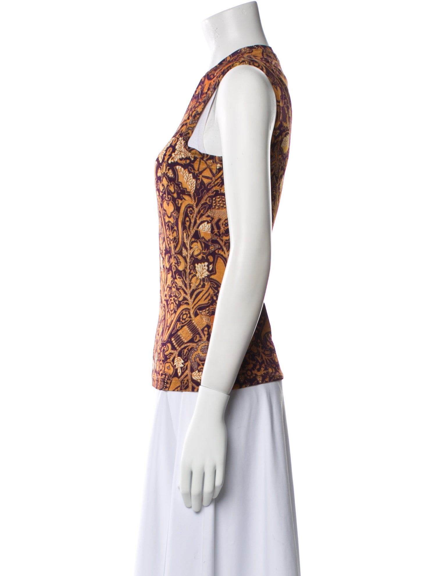 Ulla Johnson Printed Crew Neck Top