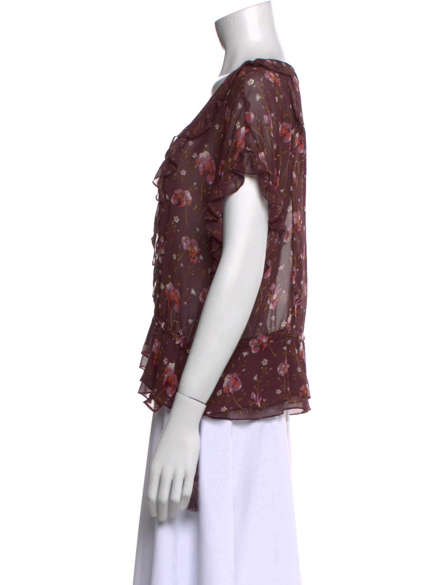 Ulla Johnson Silk Floral Print Blouse