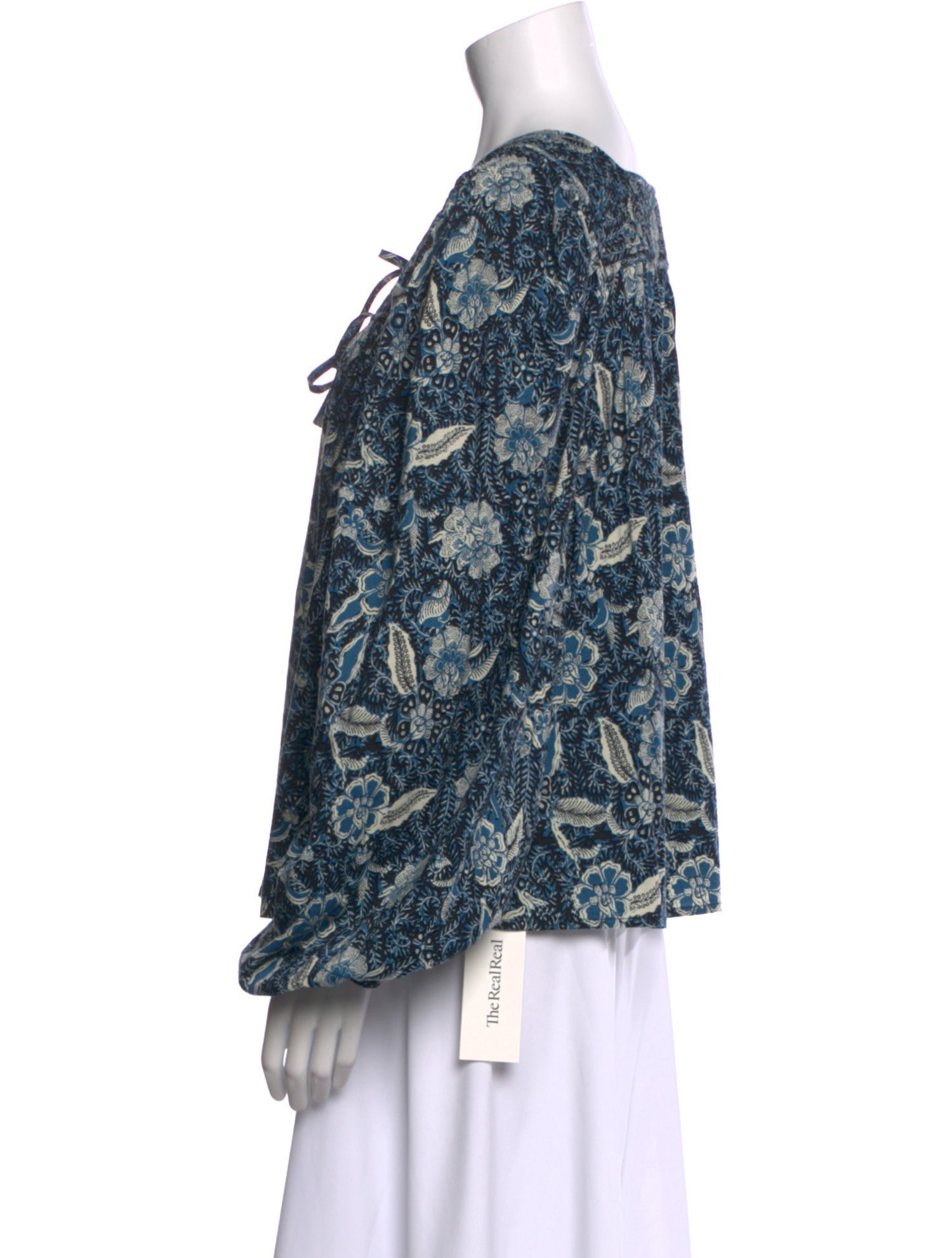 Ulla Johnson Floral Print Square Neckline Blouse